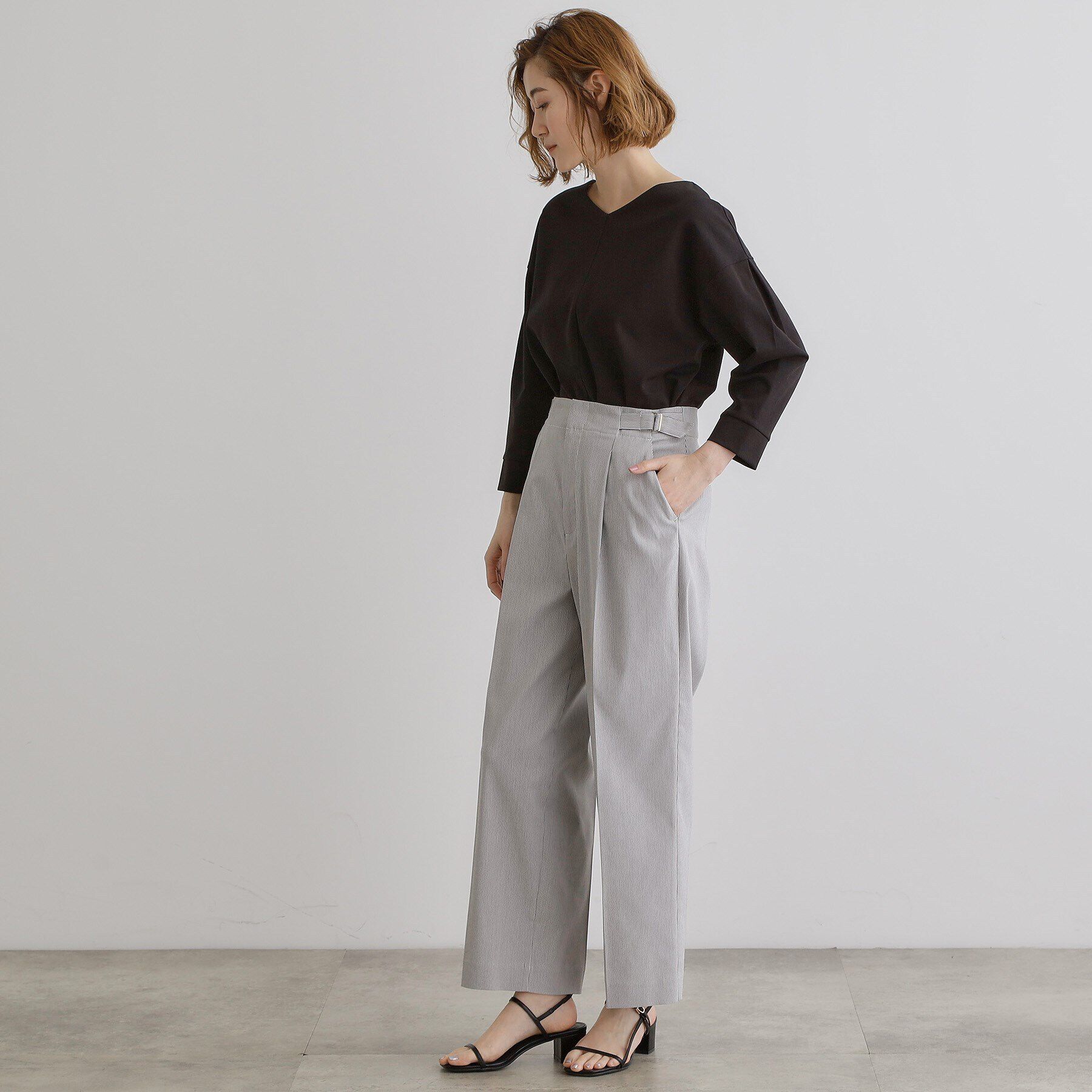 grove「【接触冷感】ハイパーストレッチワイドパンツ」|その他|