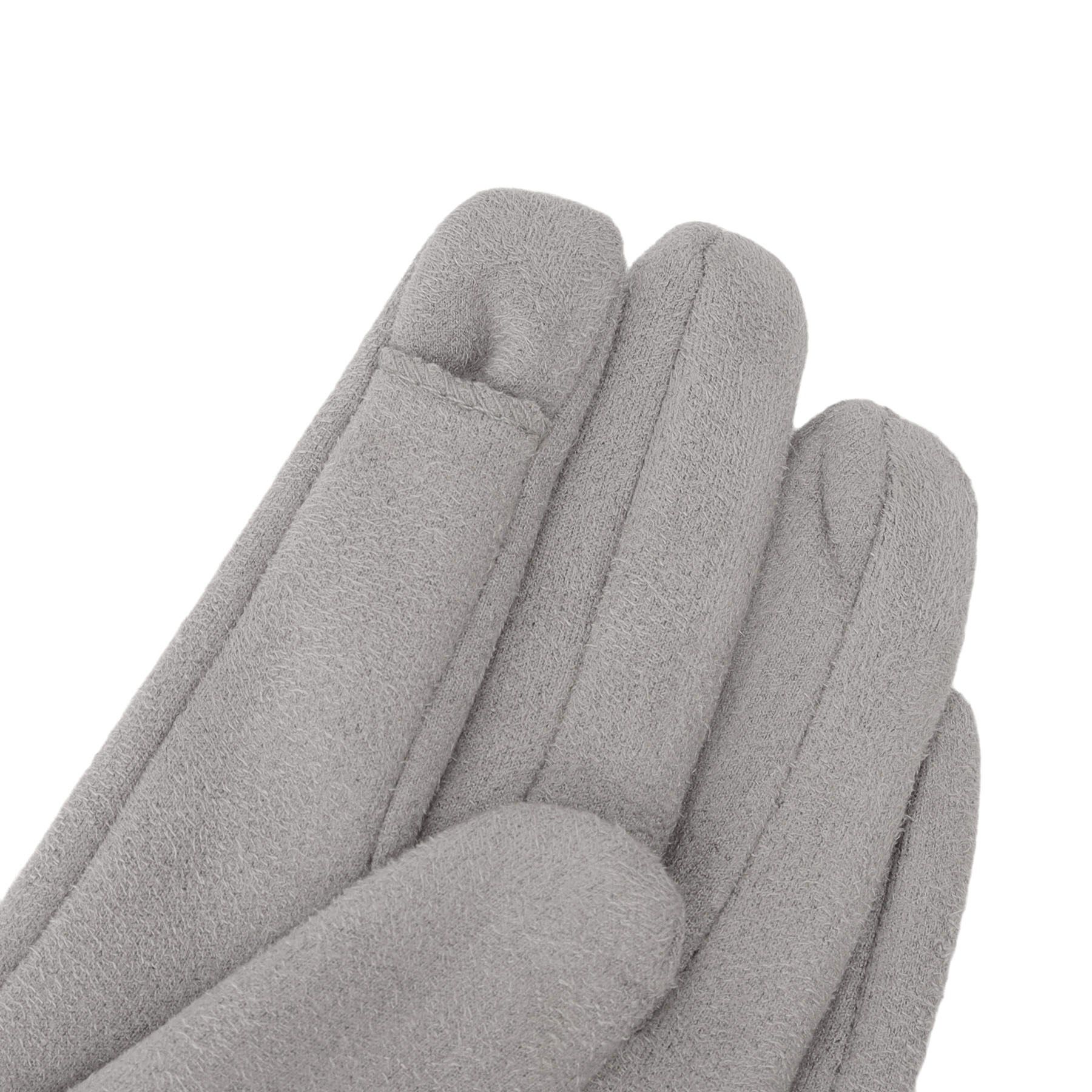 grove「スエード調パイピングラインストーングローブ」|手袋|