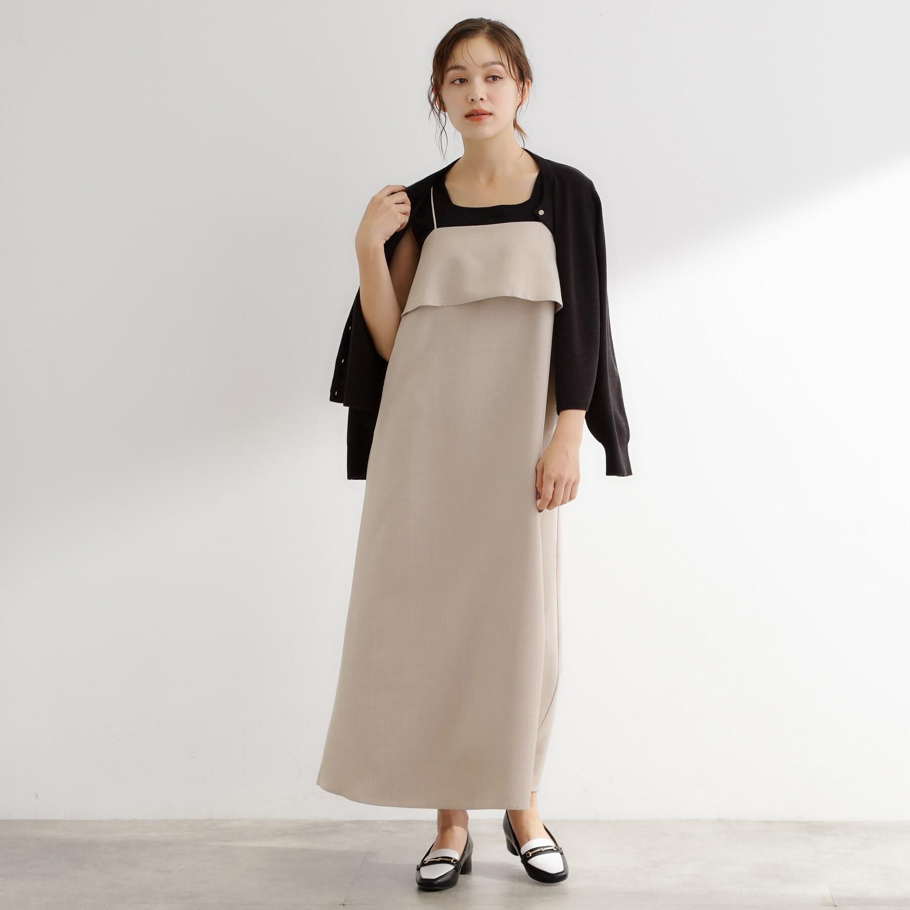 grove「【カセット服】洗えるAラインキャミワンピース」|ワンピース|