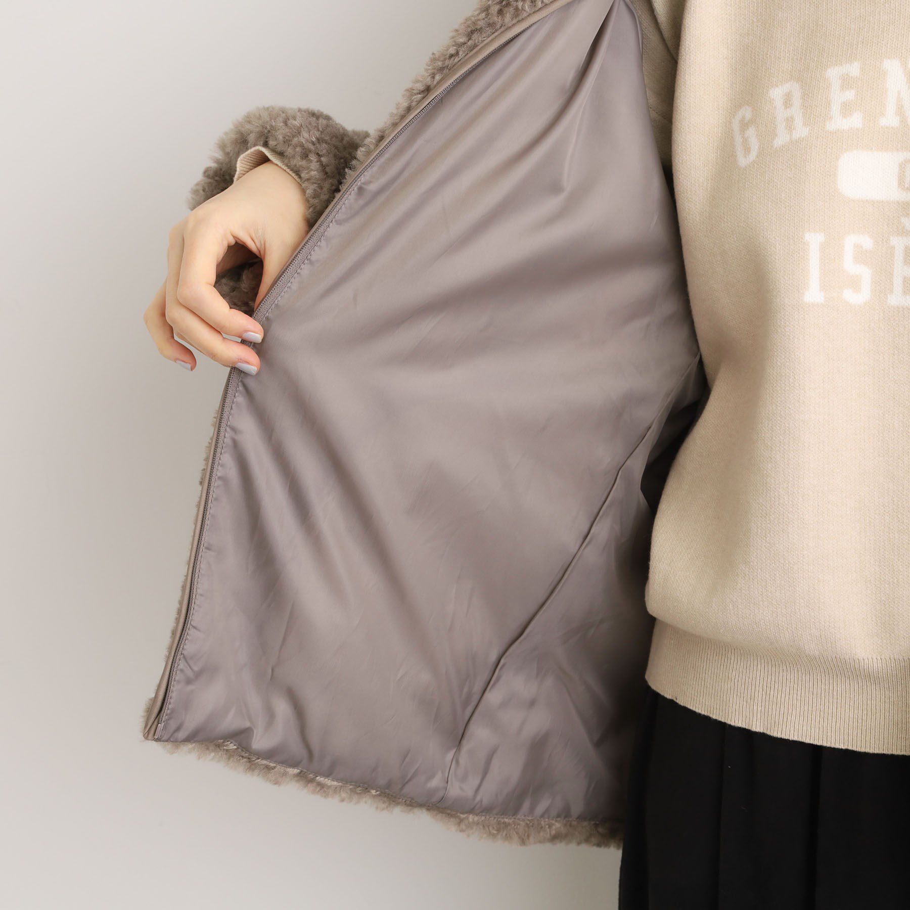 grove「最終お値下げ！！【名品アウター/3WAY・はっ水】ボアライナー付きモッズコート」|ミリタリー・モッズコート|