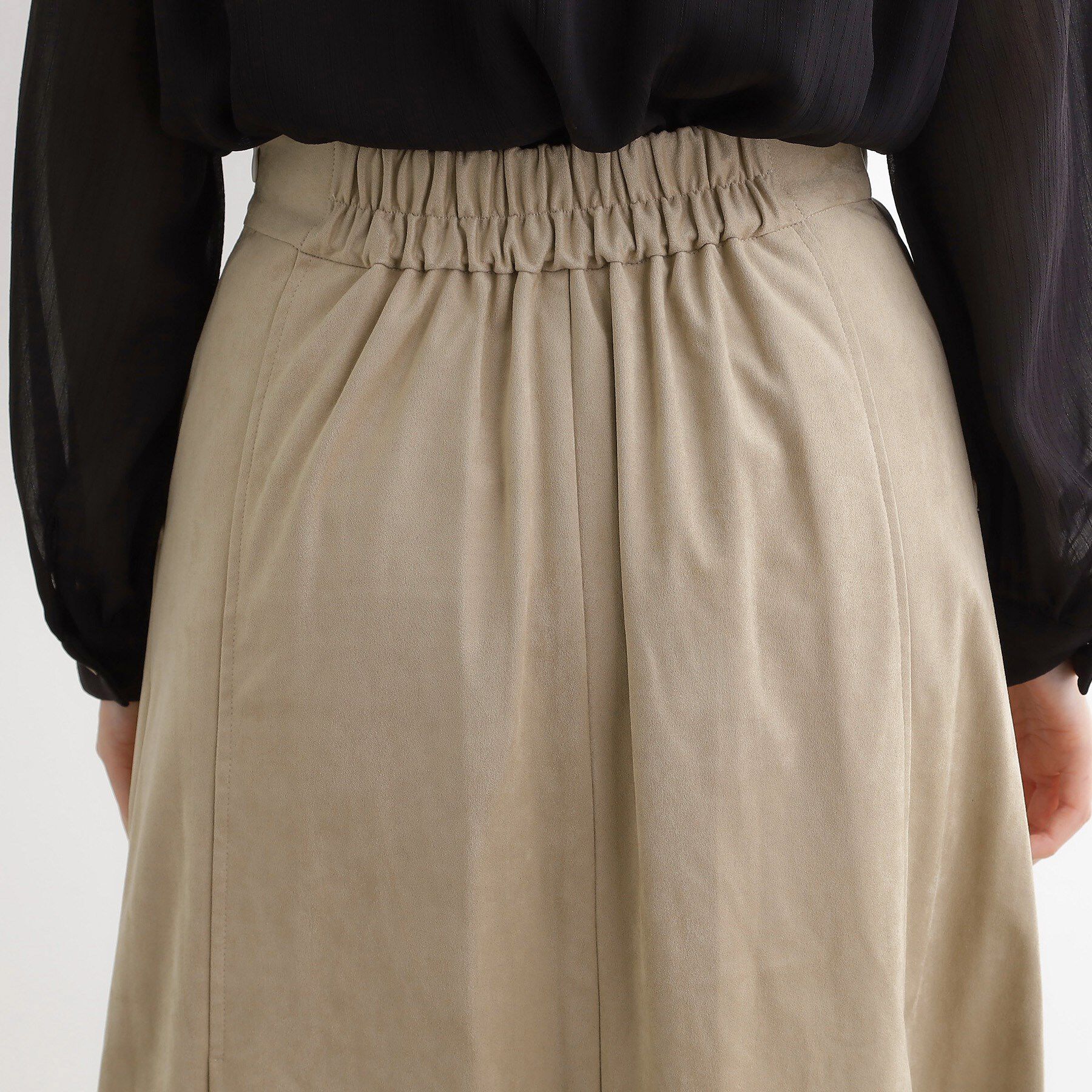 grove「しっとりスエードで描くやわらかなマーメイドスカート」|スカート|