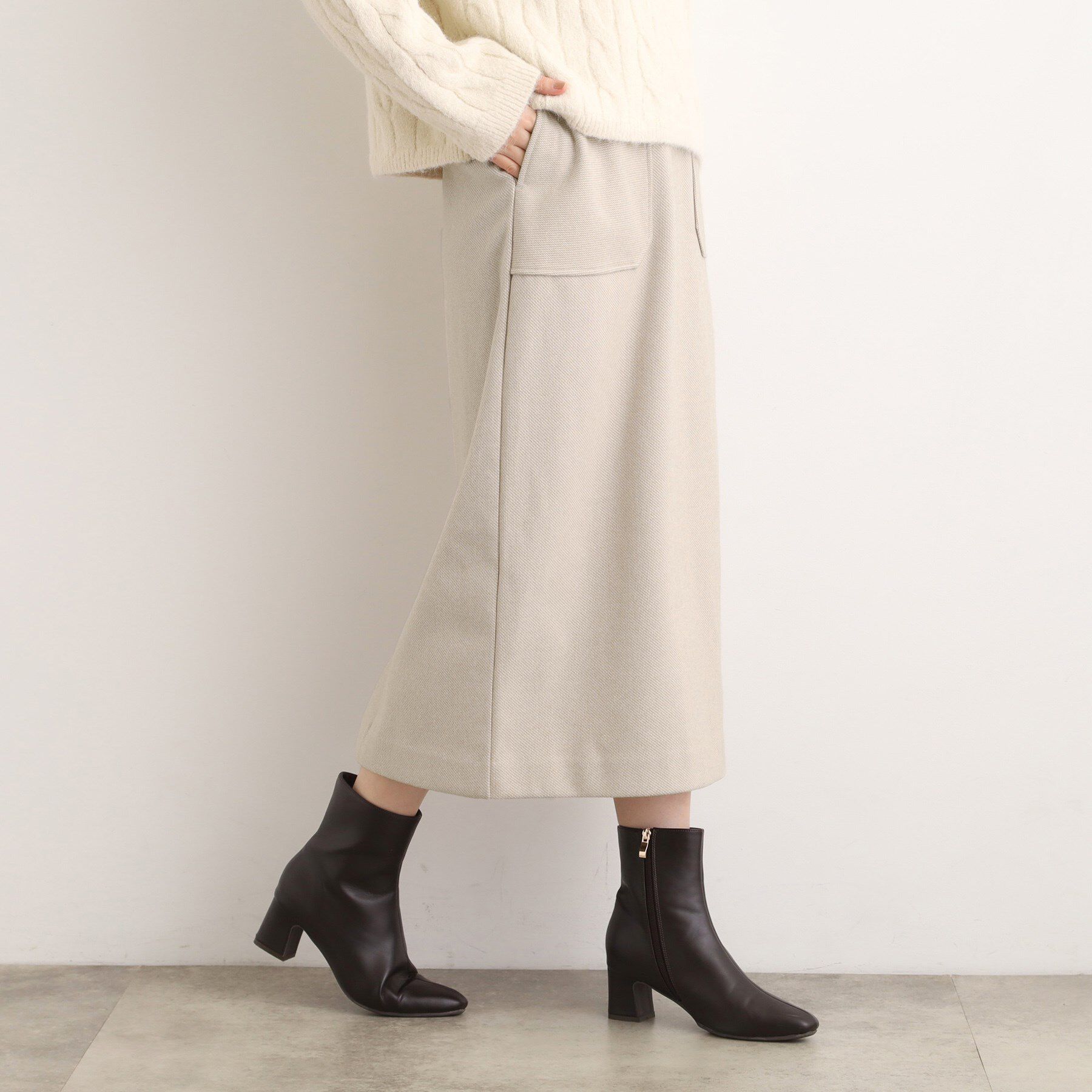 grove「起毛ジャカードナロースカート」|スカート|