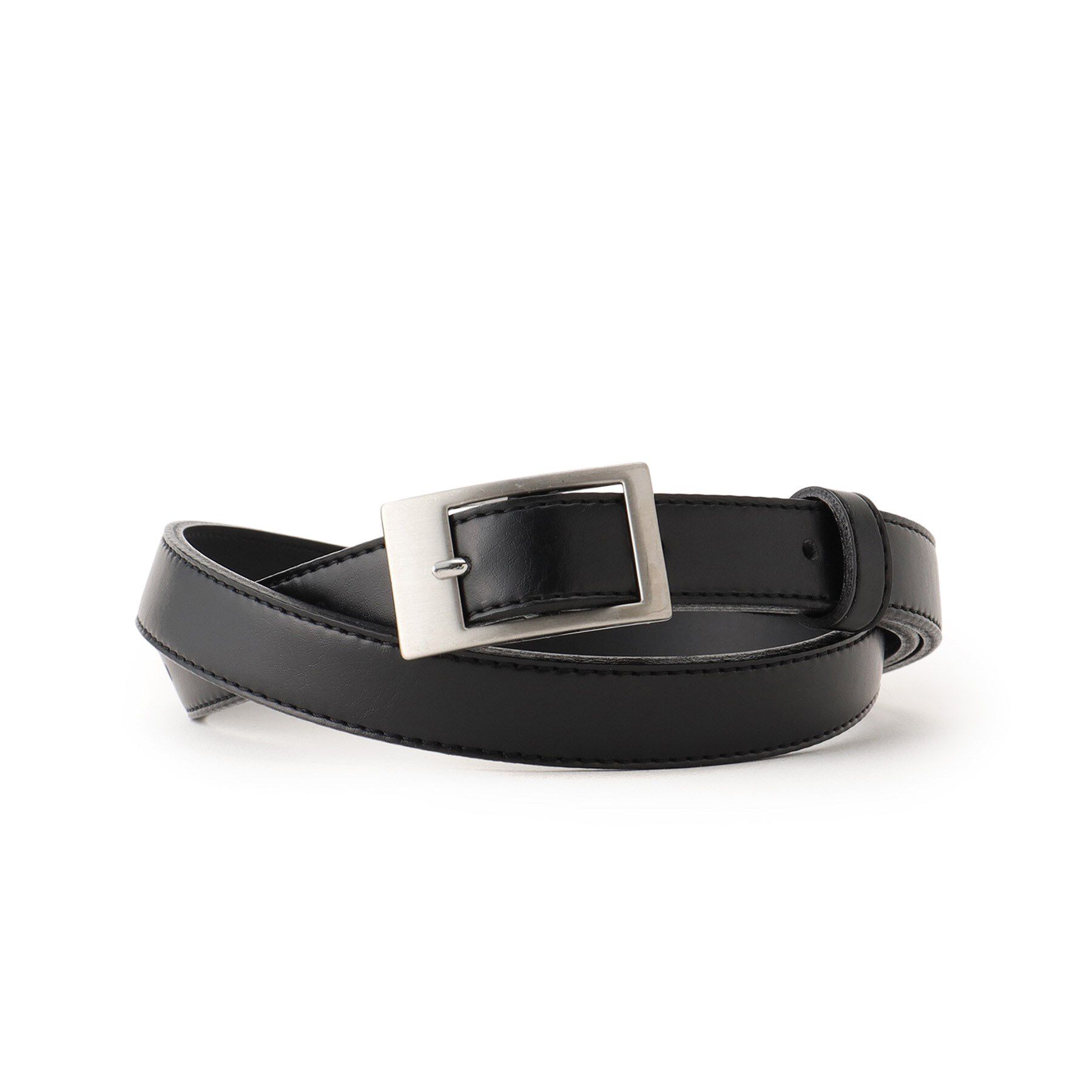 INDIVI「【日本製/通勤】ベーシックマニッシュスーツベルト」|ベルト|ブラック(019)