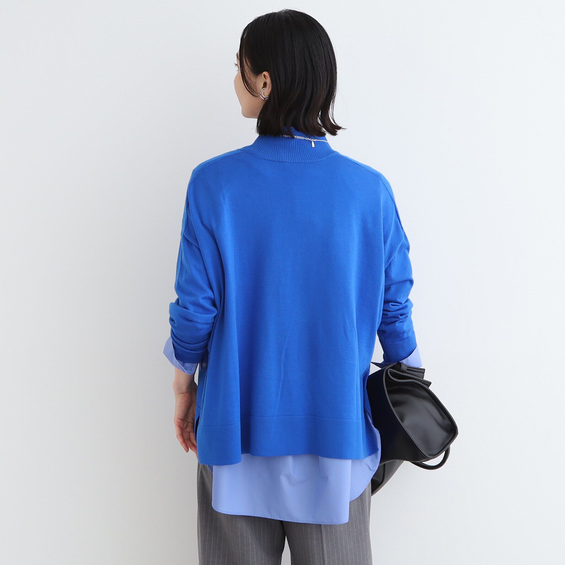 INDIVI「【ウール混】ハイネックドルマンデザインニット」|ニット・セーター|