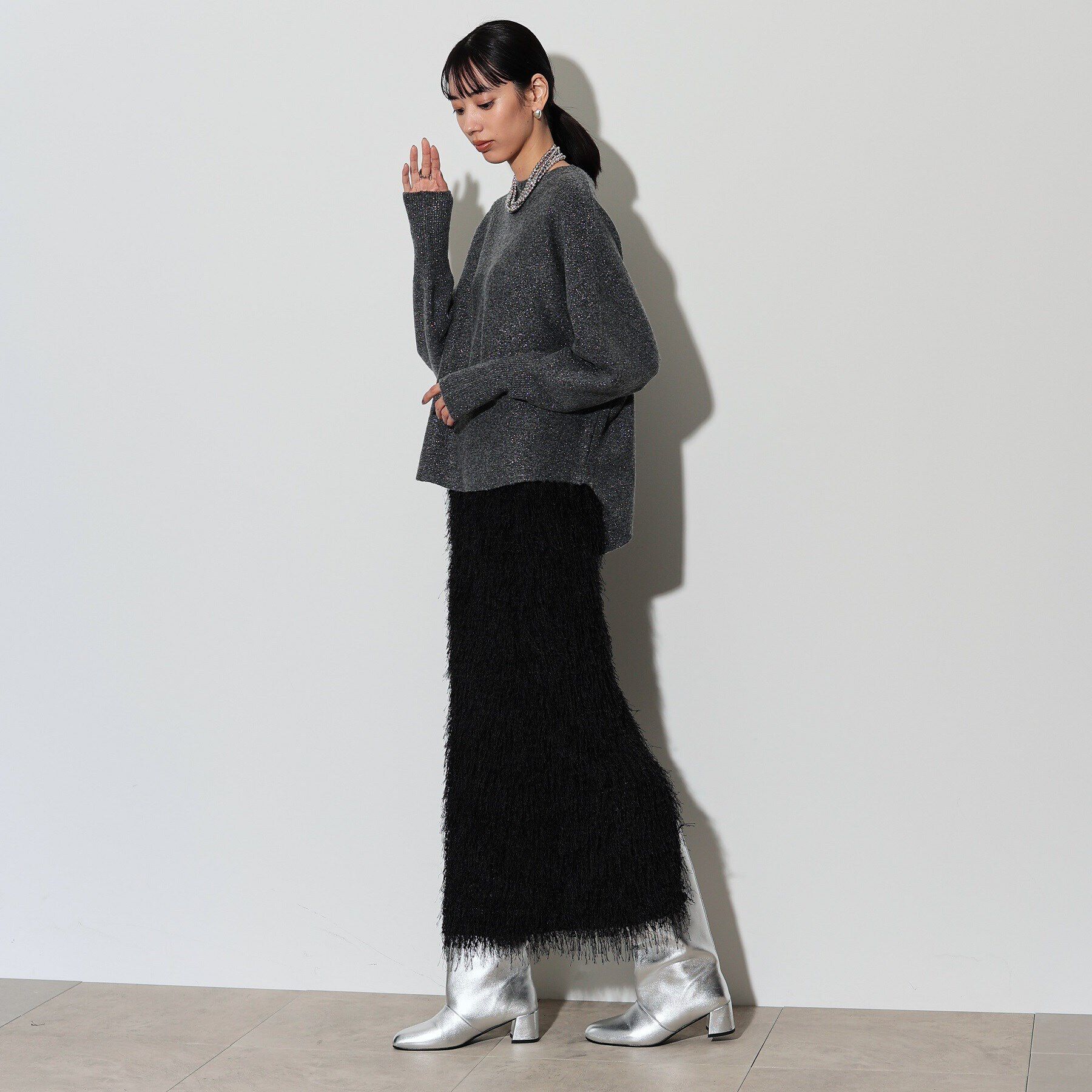 GALLEST「カットシャギータイトスカート」|スカート|