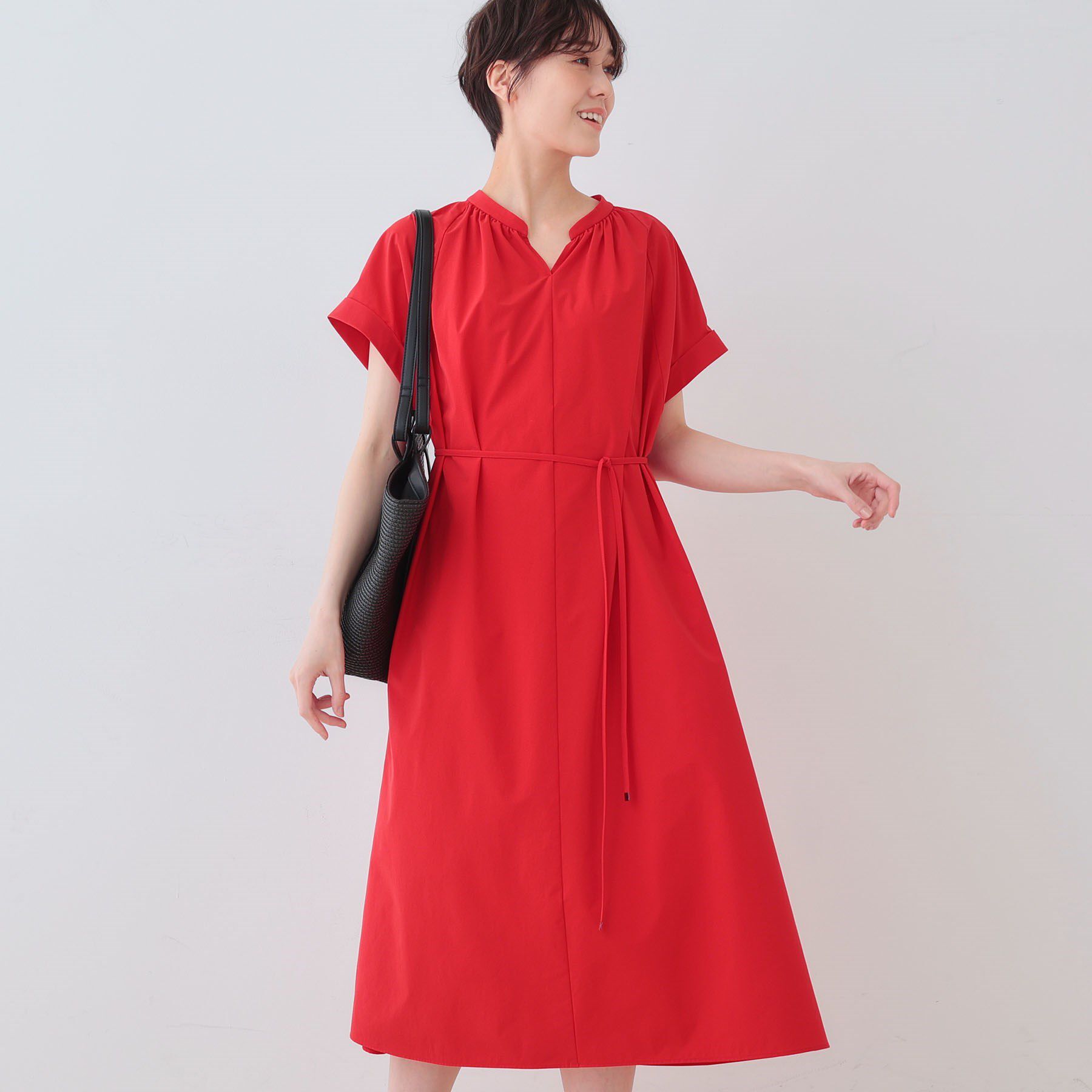 INDIVI「【通気性◎撥水／UV／接触冷感】アクティブワンピース」|ワンピース|