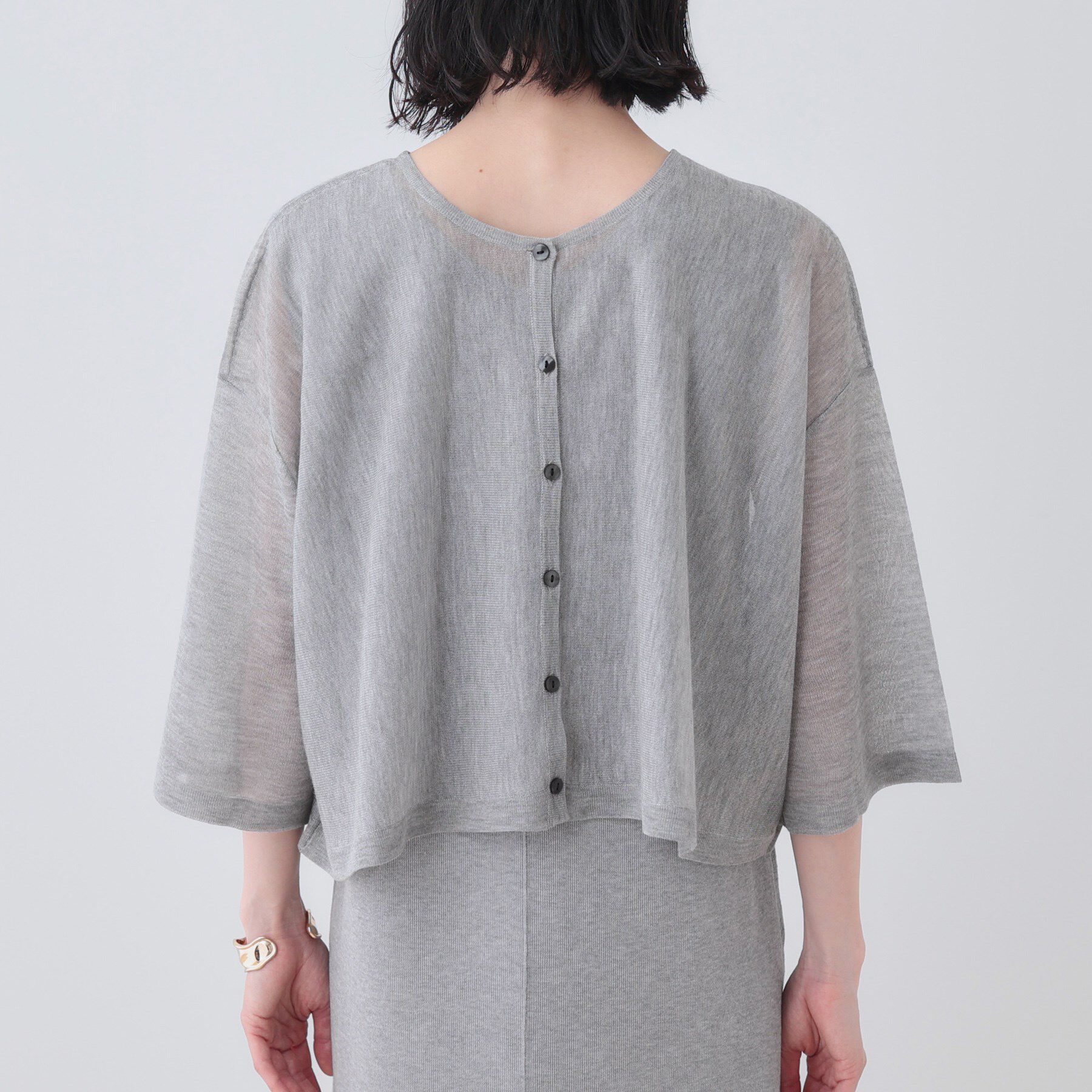 INDIVI「【2点セット】前後2WAYニットワンピース」|ワンピース|