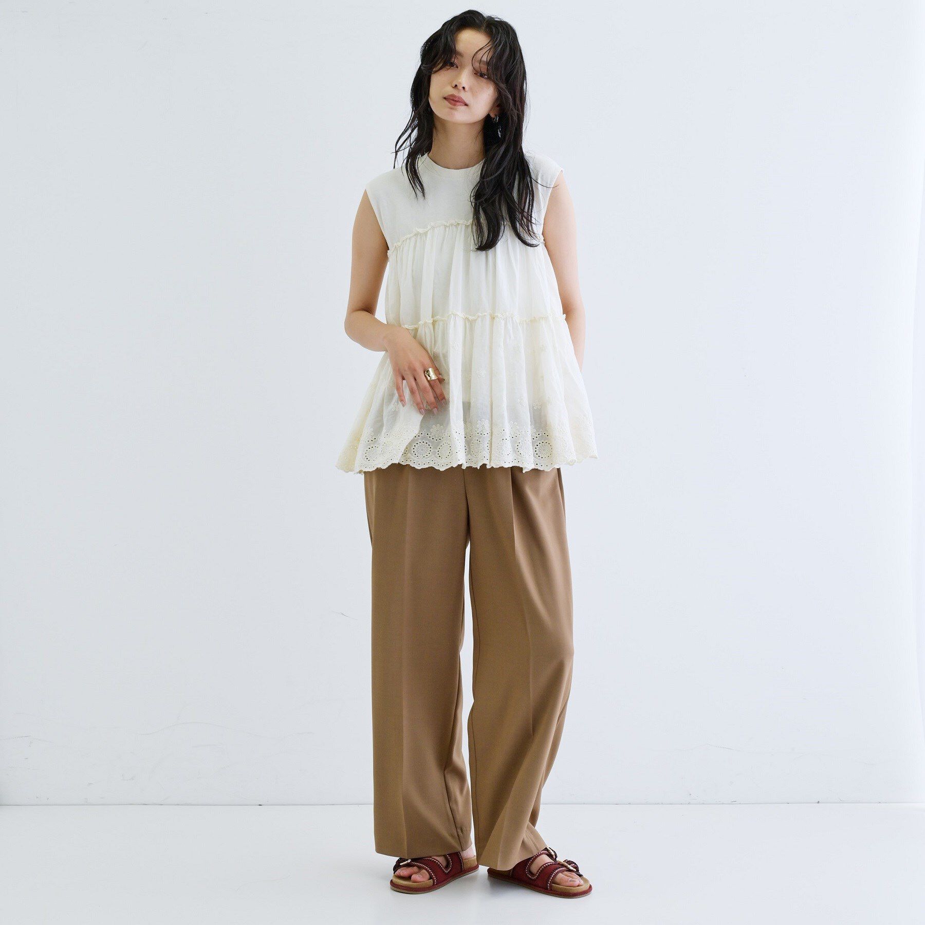 GALLEST「ピグメントダイノースリーブカットソー」|Tシャツ・カットソー|