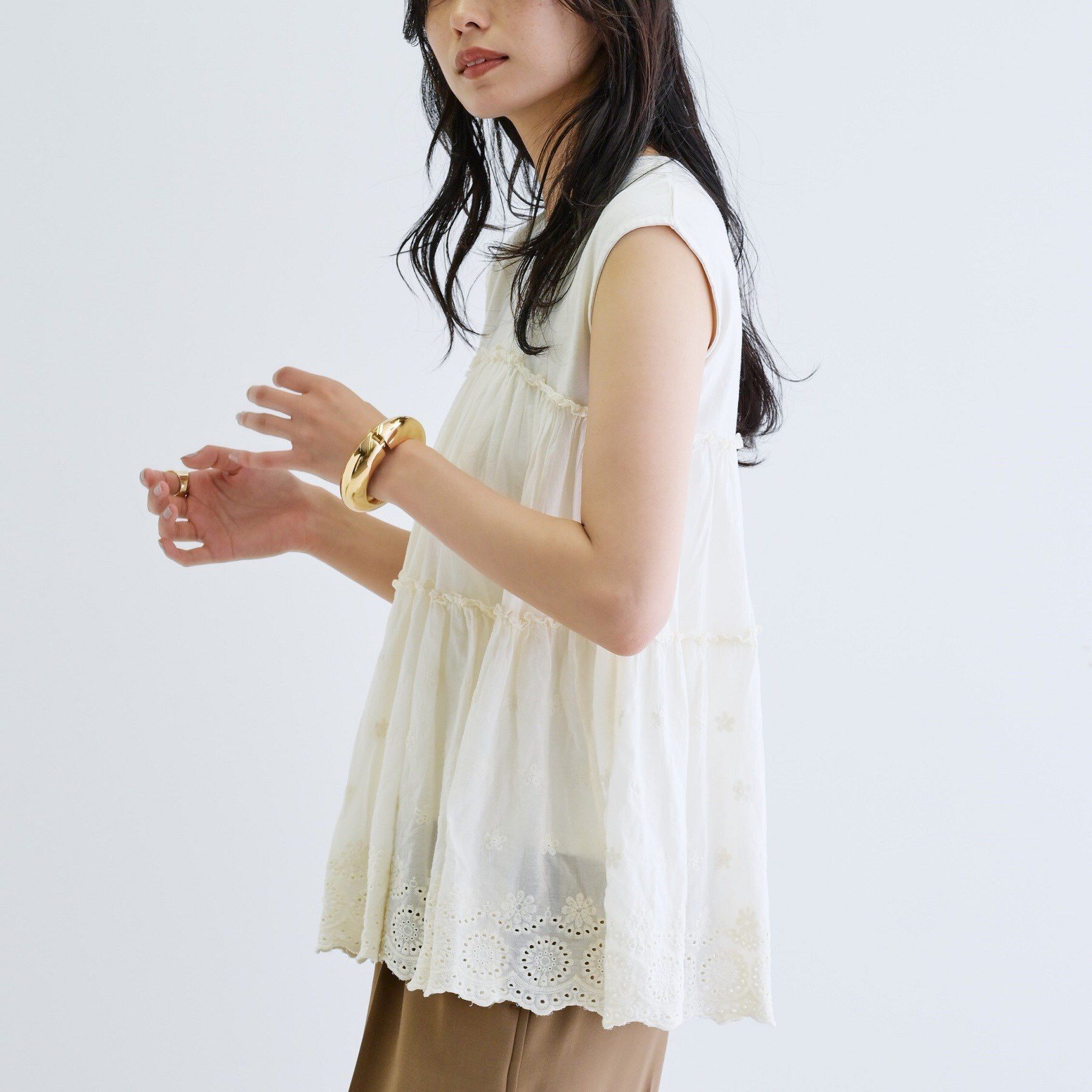 GALLEST「ピグメントダイノースリーブカットソー」|Tシャツ・カットソー|