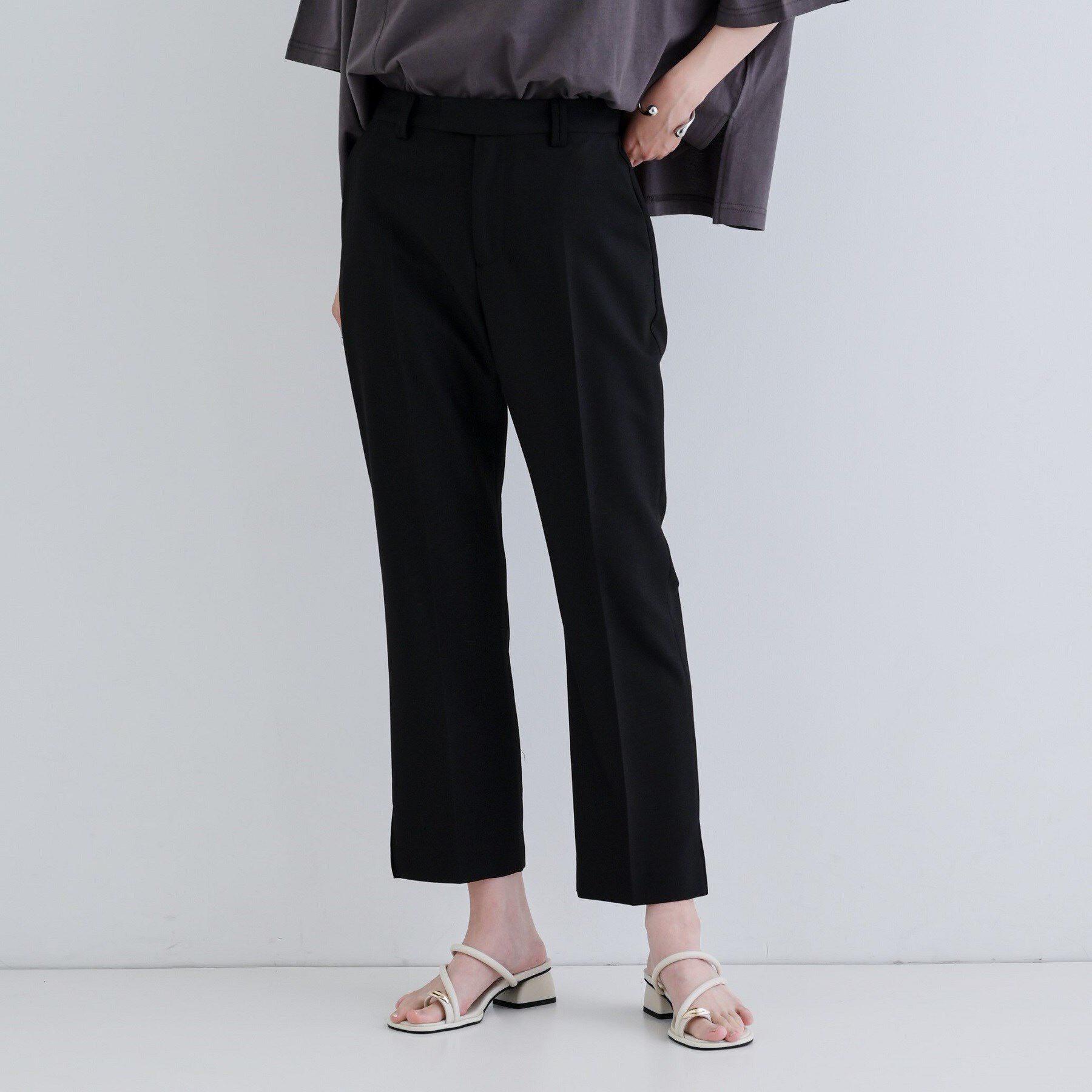 GALLEST「クロップドスリットパンツ」|その他|