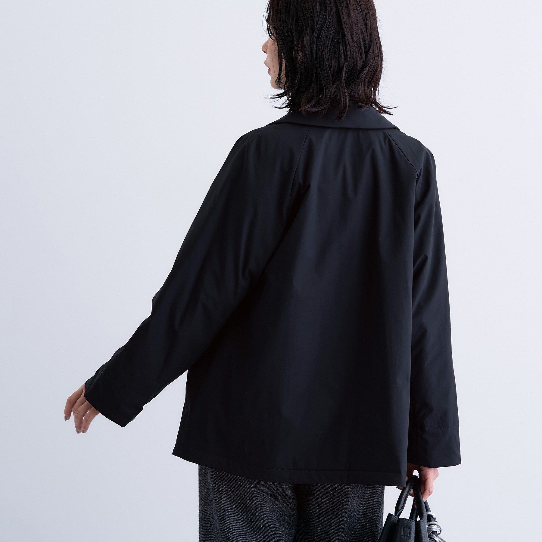 INDIVI「【超軽量／蓄熱】ライトパフステンカラーコート」|ダウン|