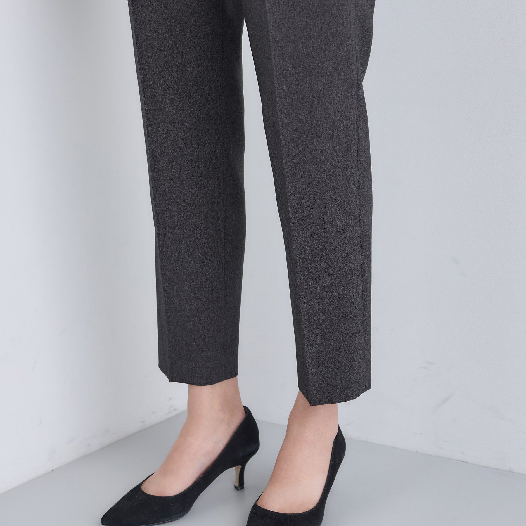 INDIVI「【洗える／通勤／スーツ】メランジストレッチ テーパードパンツ」|スーツ|