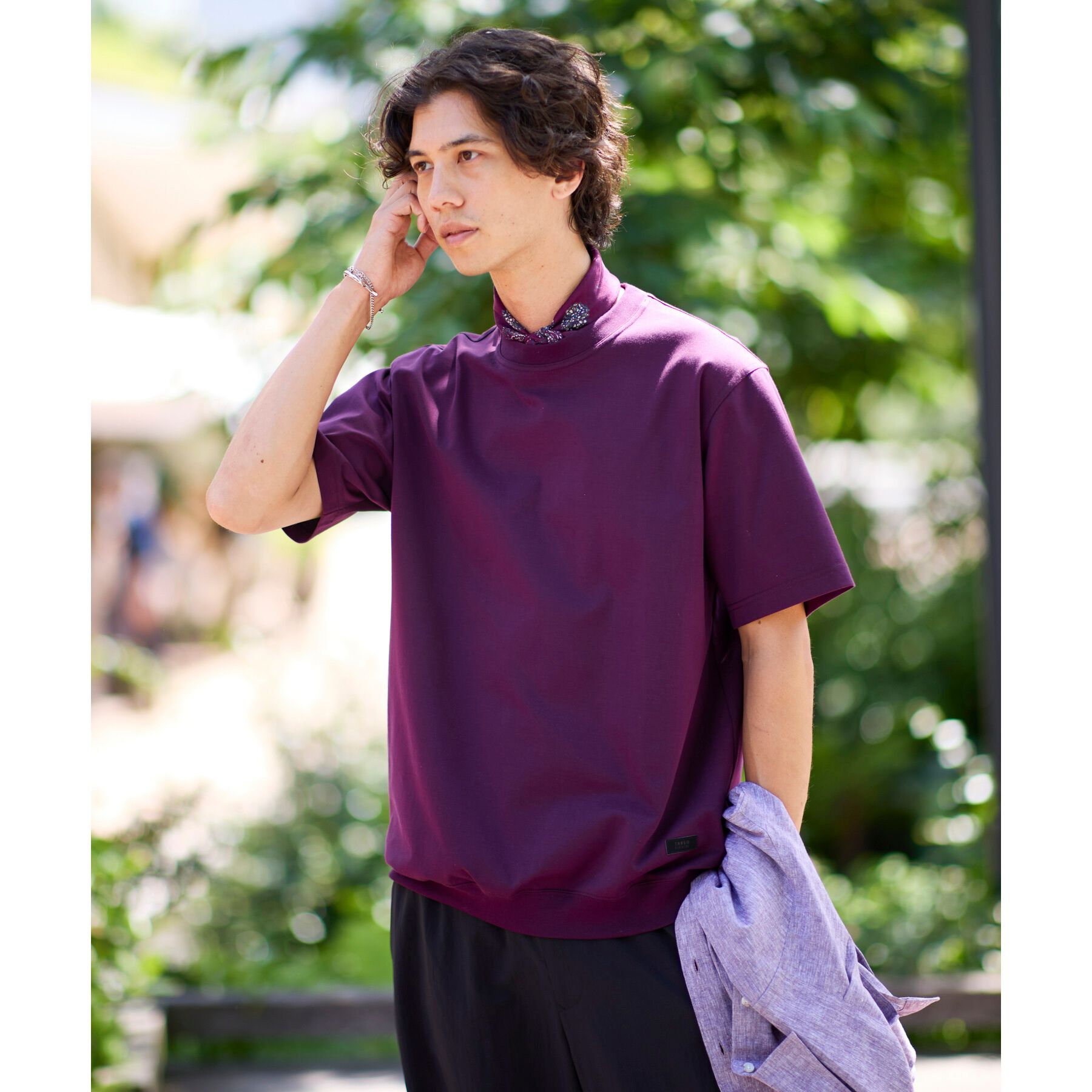 TAKEO KIKUCHI「【抗菌防臭／5サイズ展開】ハイゲージポンチ Tシャツ」|Tシャツ・カットソー|