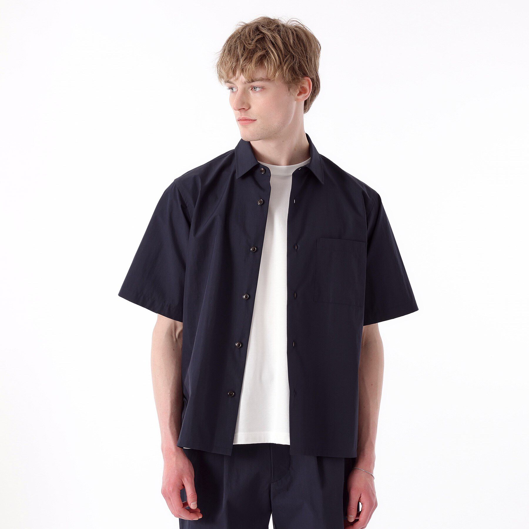 TAKEO KIKUCHI「【THE FLAGSHIP】ウェザークロス シャツ」|シャツ・ブラウス|ブルー(093)