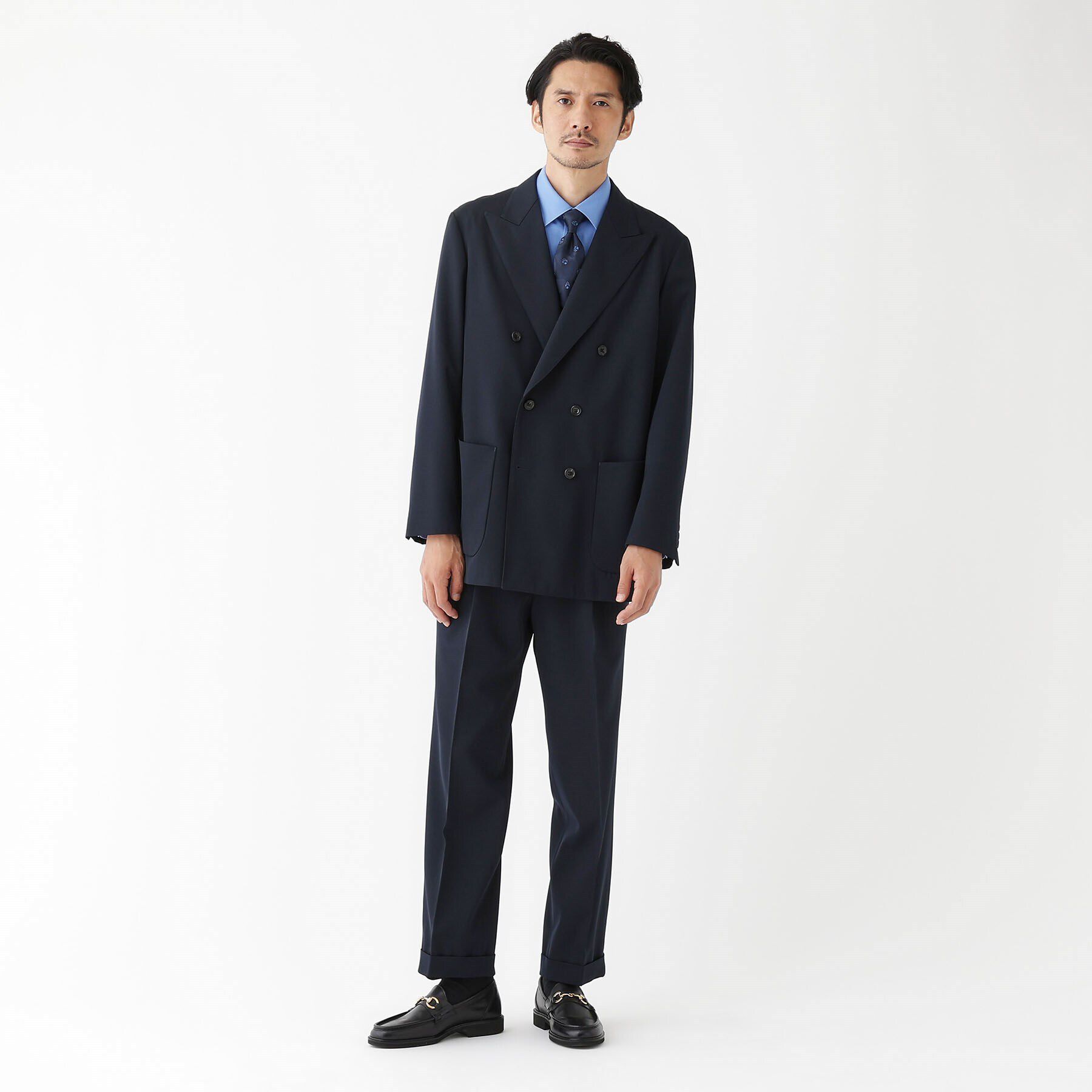 TAKEO KIKUCHI「【THE FLAGSHIP】ギャバ ダブルジャケット」|テーラードジャケット|