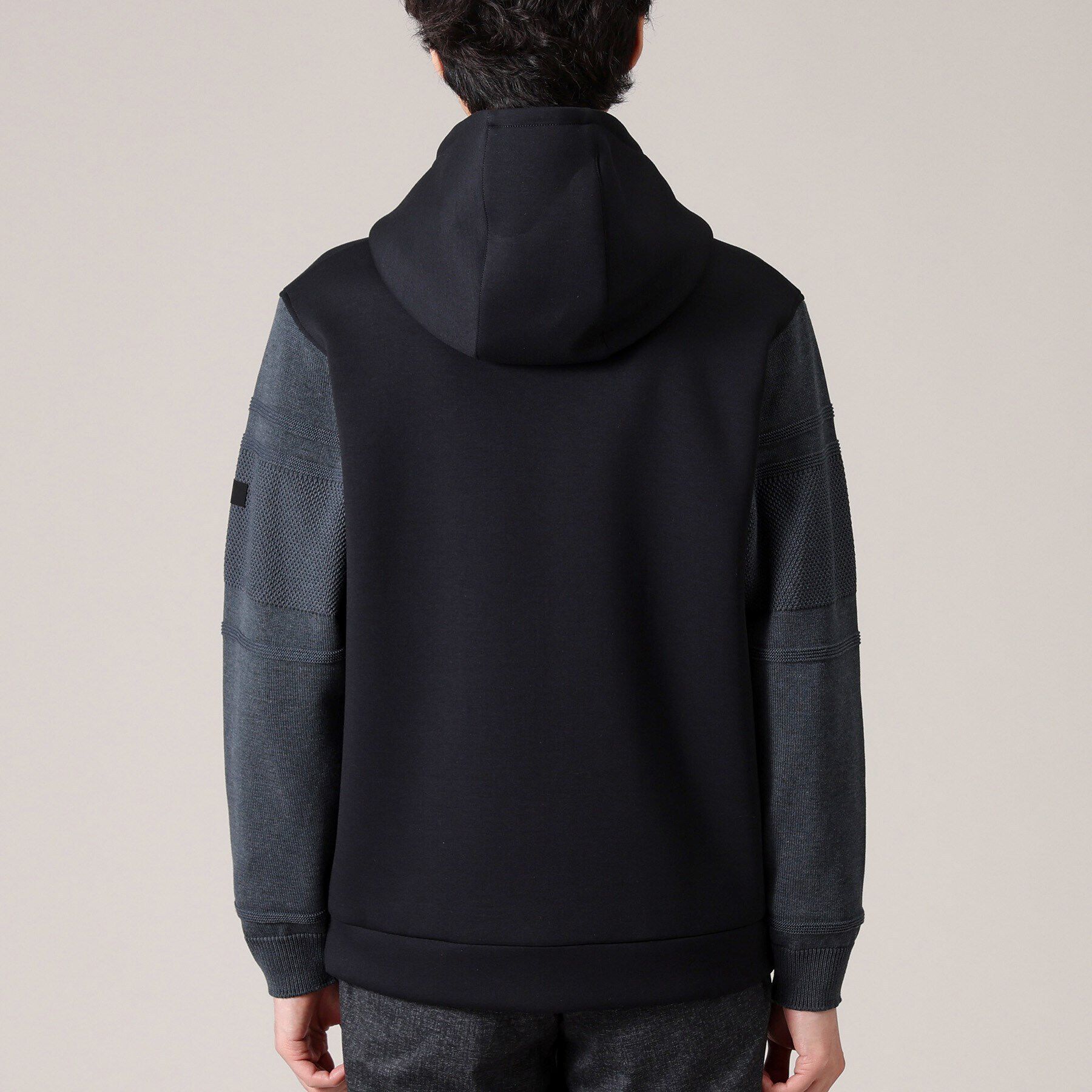 TAKEO KIKUCHI「【Made in JAPAN】ニットスリーブ ジップアップ パーカ」|パーカー|