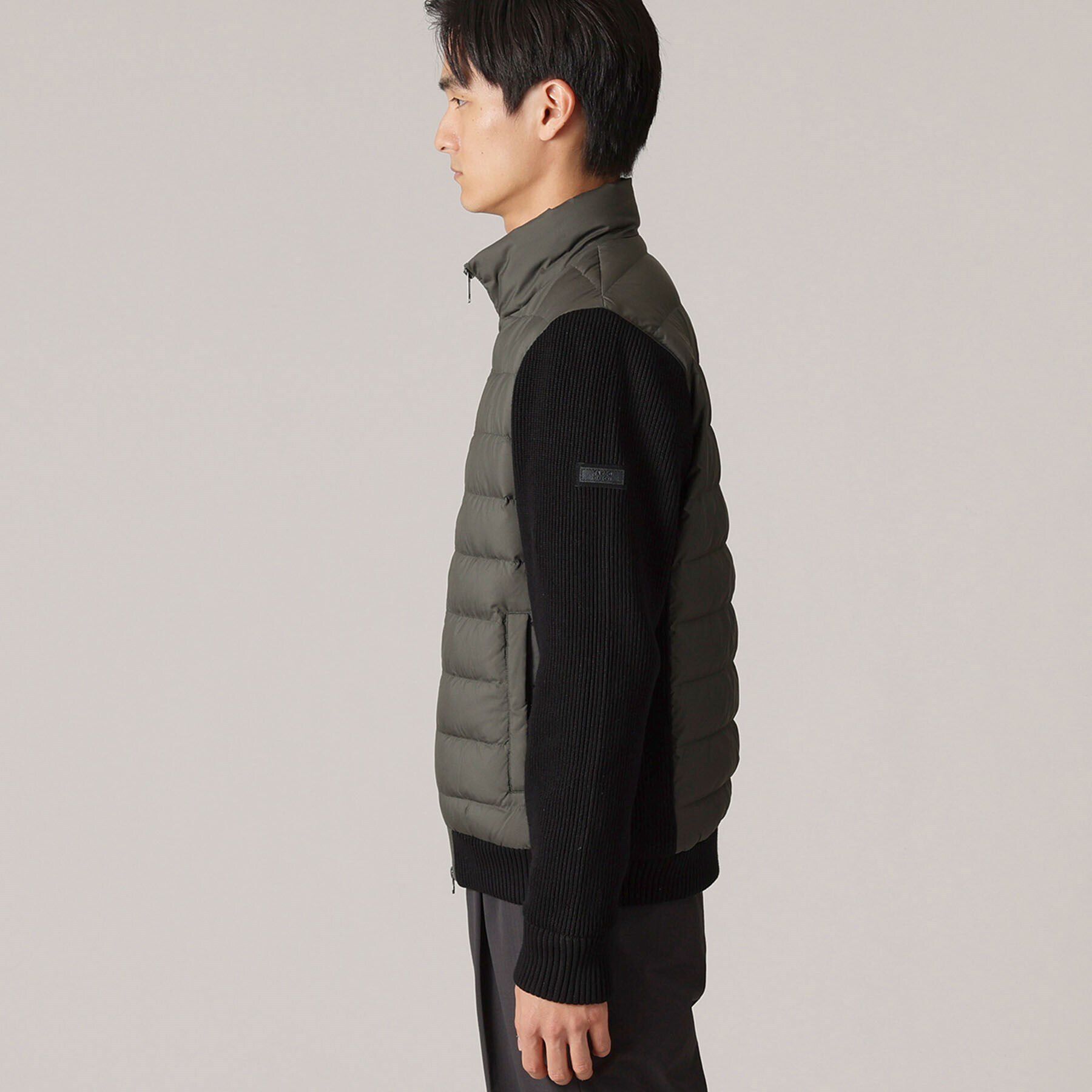 TAKEO KIKUCHI「【コンパクトダウン】ニットコンビ ダウンブルゾン」|ブルゾン・スタジャン|