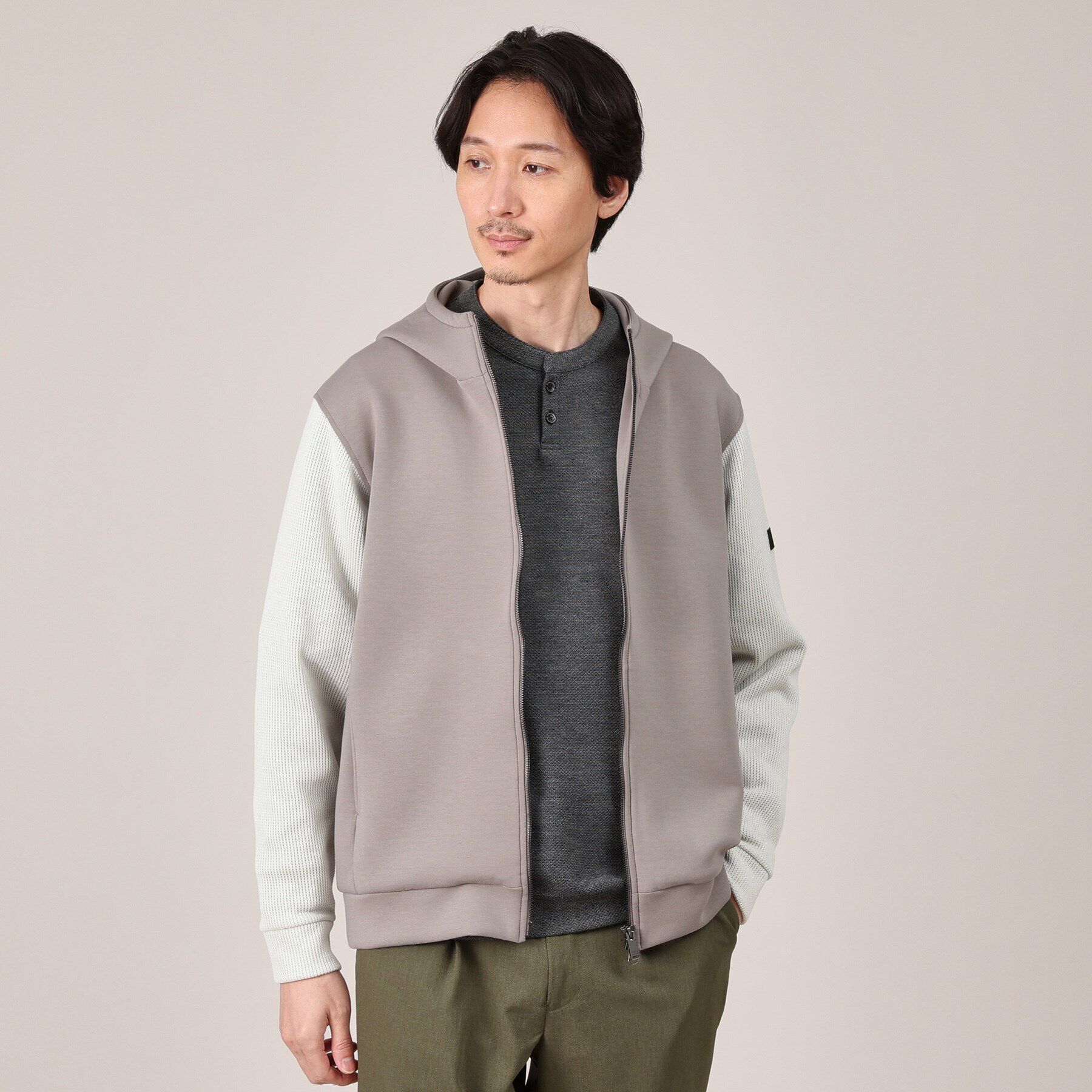 TAKEO KIKUCHI「メランジ ハニカム プルーバー」|Tシャツ・カットソー|