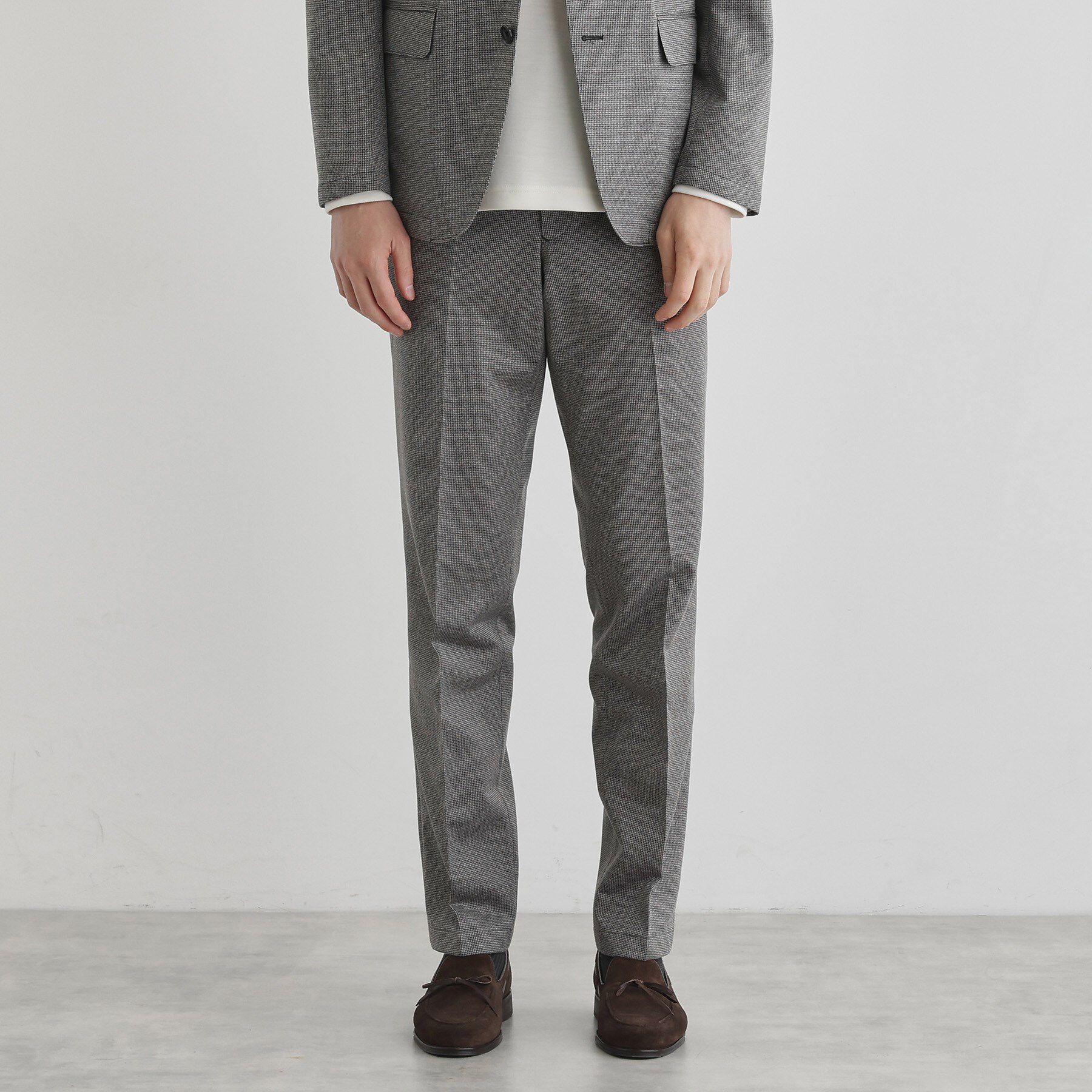 TAKEO KIKUCHI「ピンジャージ 千鳥 パンツ」|その他|ブラック(419)