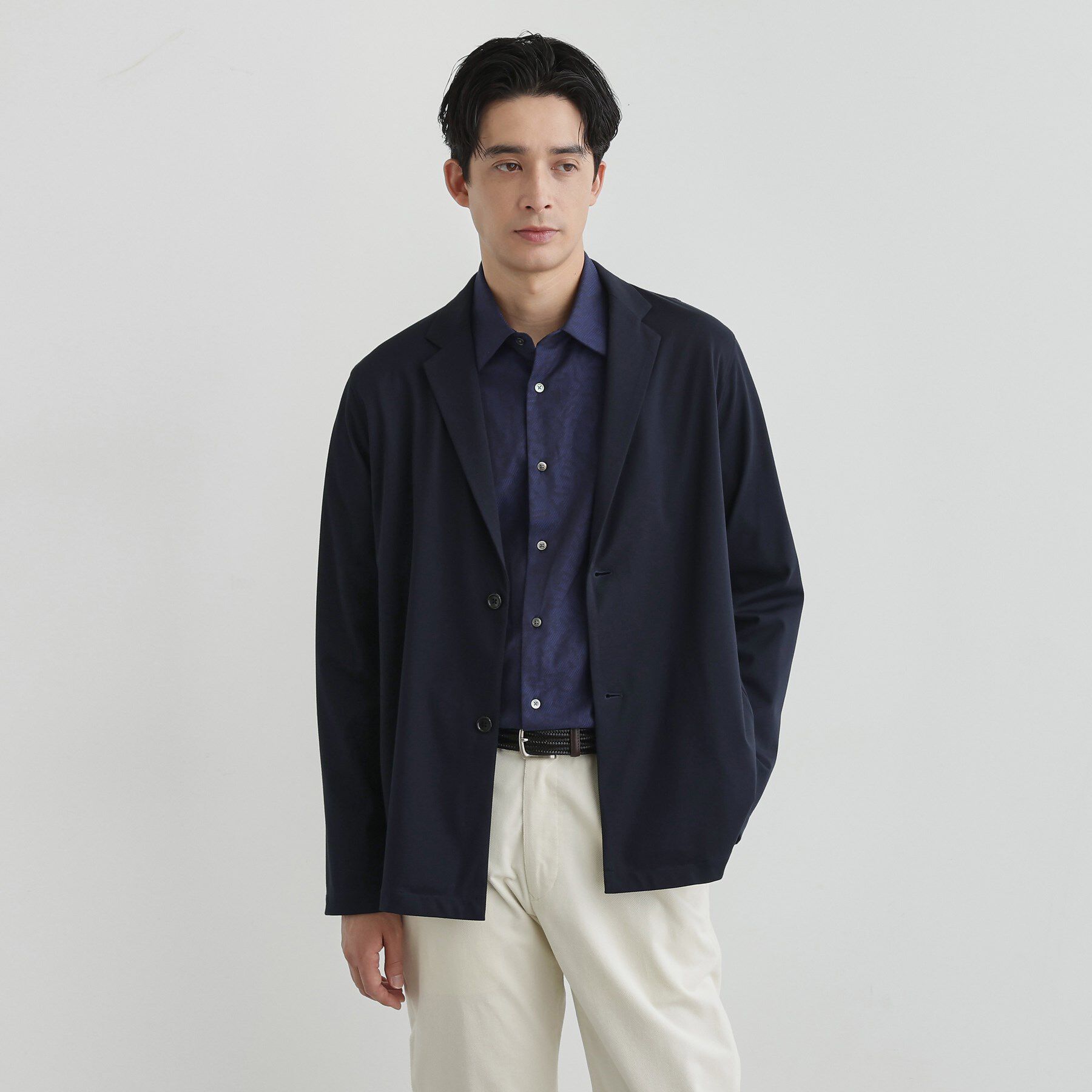 TAKEO KIKUCHI「リラックス カーディガン ジャケット」|カーディガン|ネイビー(094)