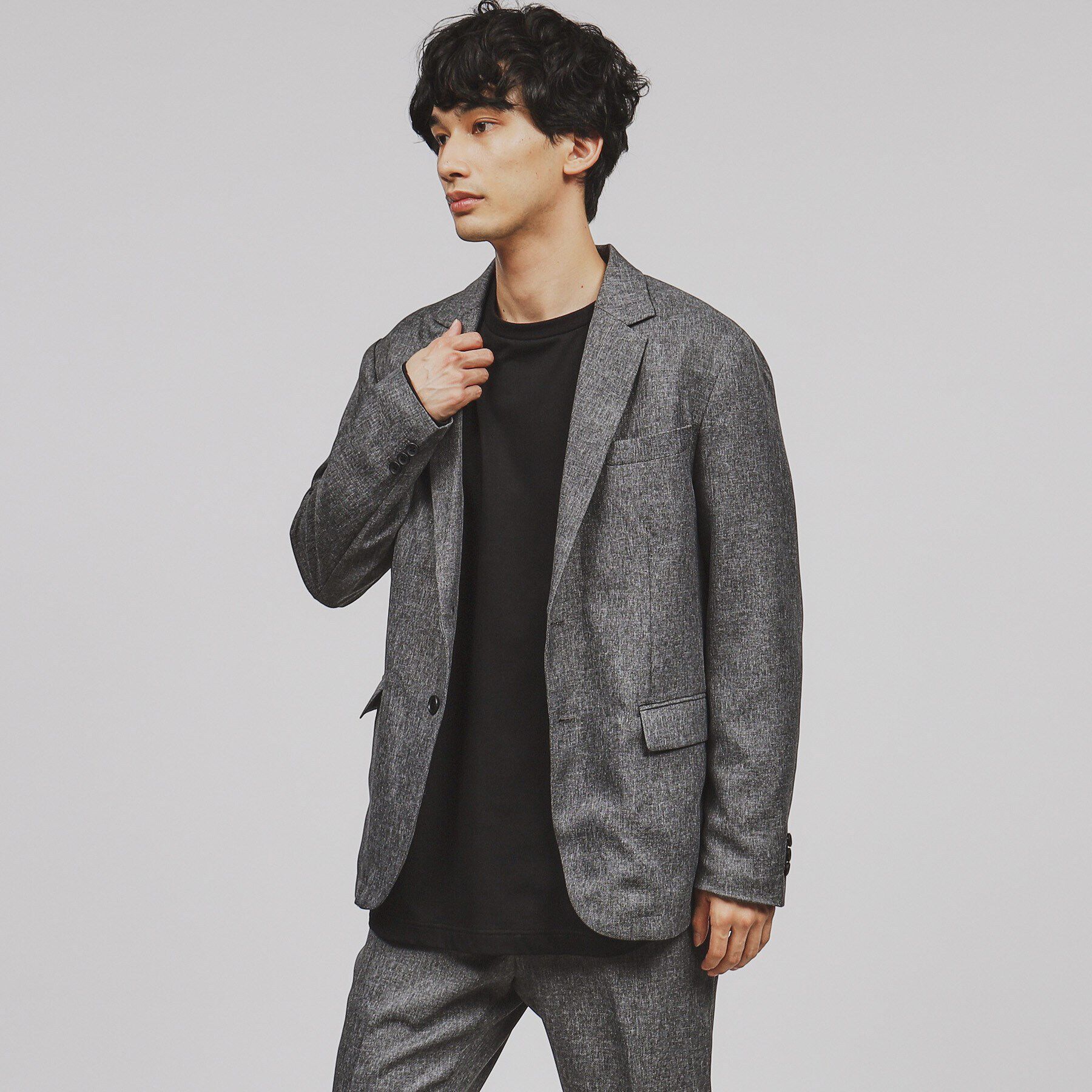 tk.TAKEO KIKUCHI「【マシンウォッシャブル】ウールライクスーツ/上下2点セット」|スーツ|