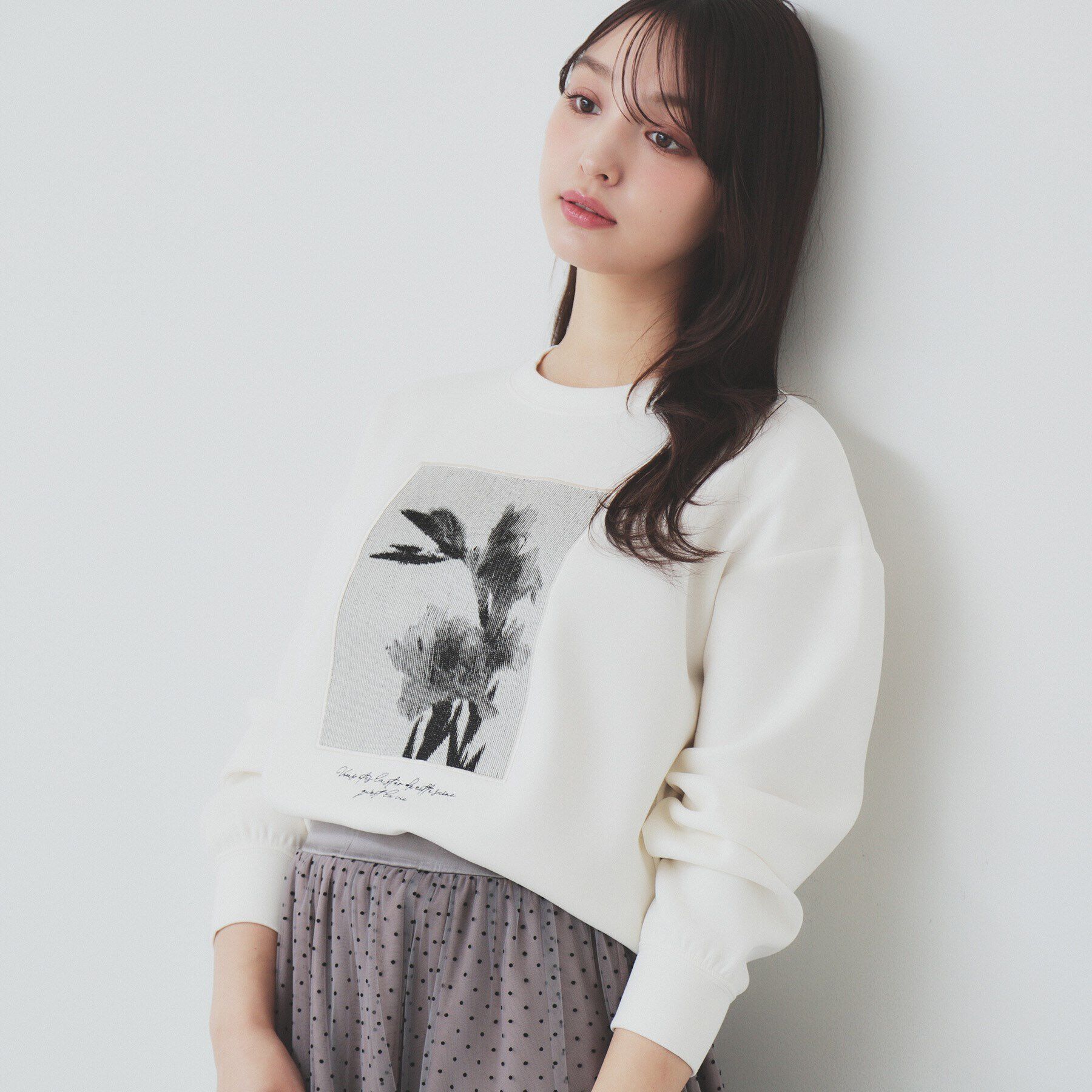 index「フォト刺繍トップス【洗濯機洗い可】」|Tシャツ・カットソー|