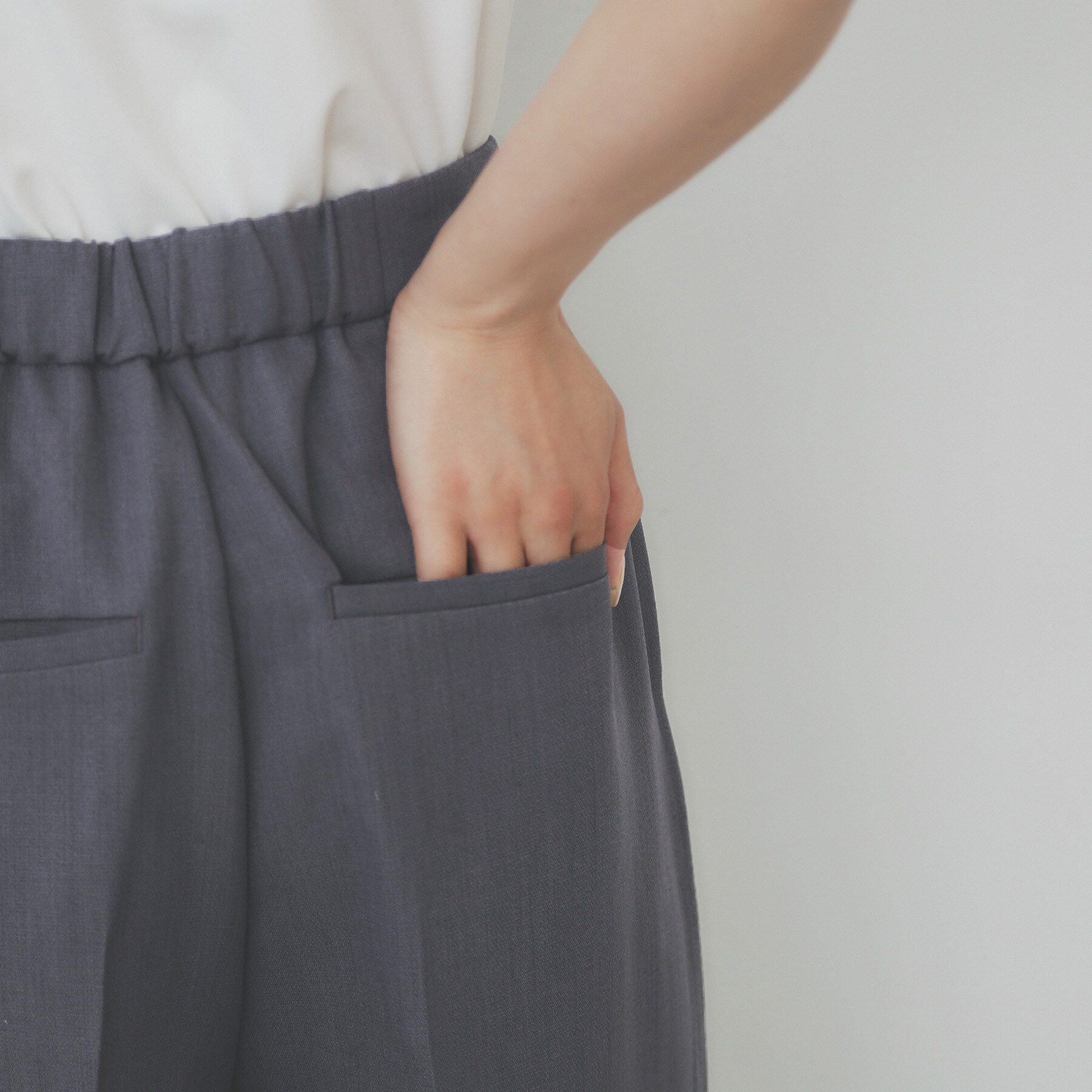 index「サイドビット付きストレッチワイドパンツ【洗濯機洗い可/吸水速乾/防シワ】」|その他|