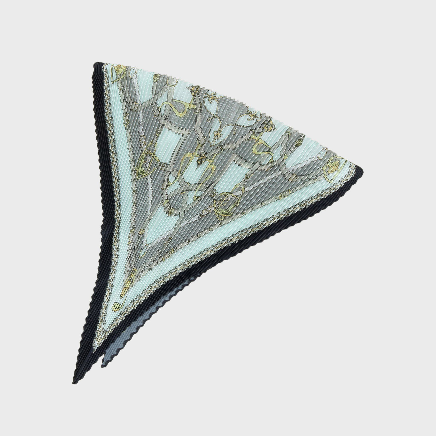 index「チェーン柄プリーツスカーフ」|バンダナ・スカーフ|ネイビー(194)