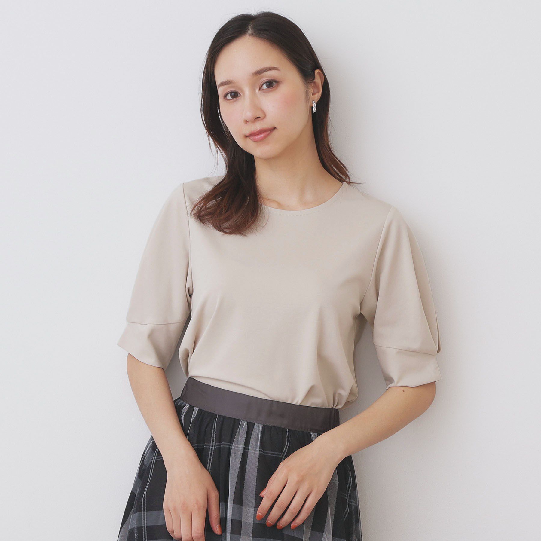 index「パフスリーブトップス【洗濯機洗い可】」|Tシャツ・カットソー|