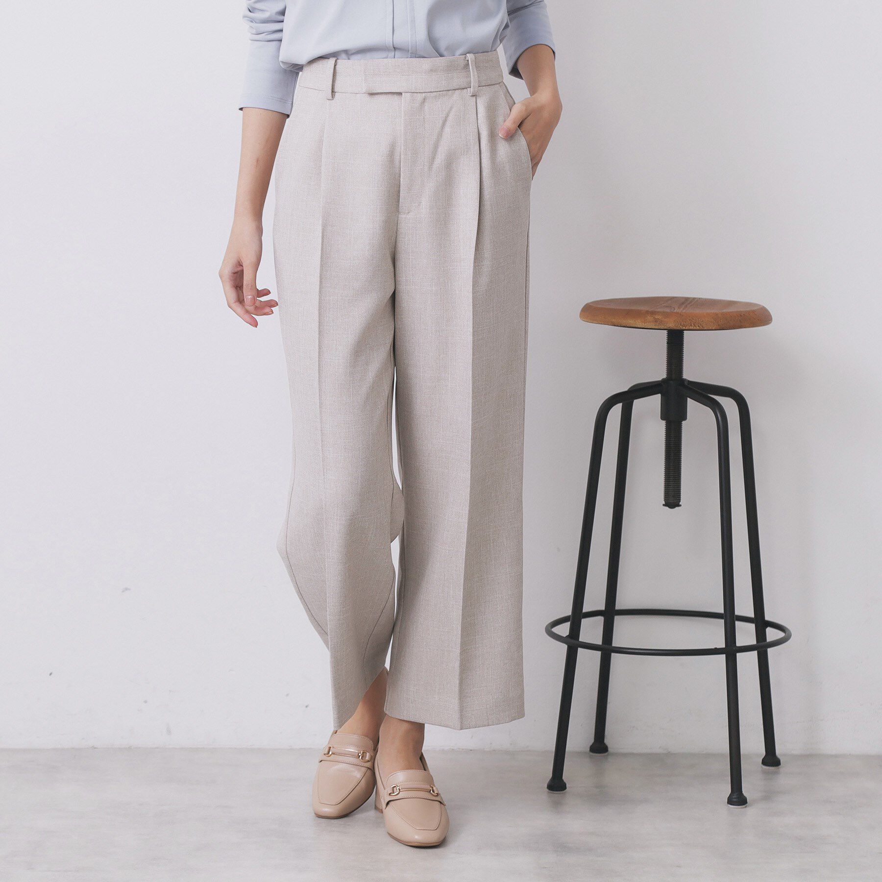 index「ワイドストレートパンツ/セットアップ対応可【洗濯機OK/イージーアイロン】」|その他|