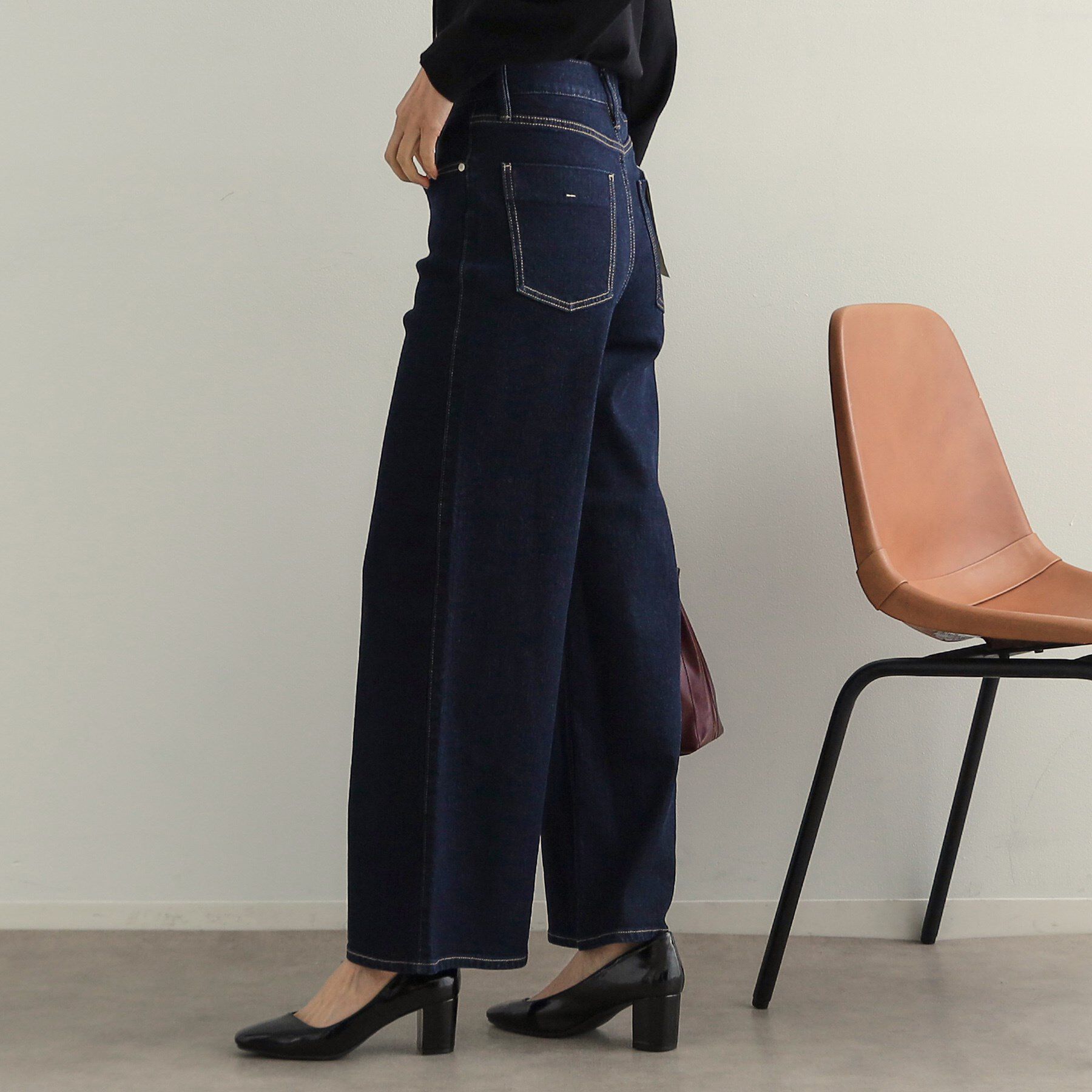 OPAQUE.CLIP「ストレッチバギーデニム／オーガニックコットン混【洗濯機洗い可】」|その他|