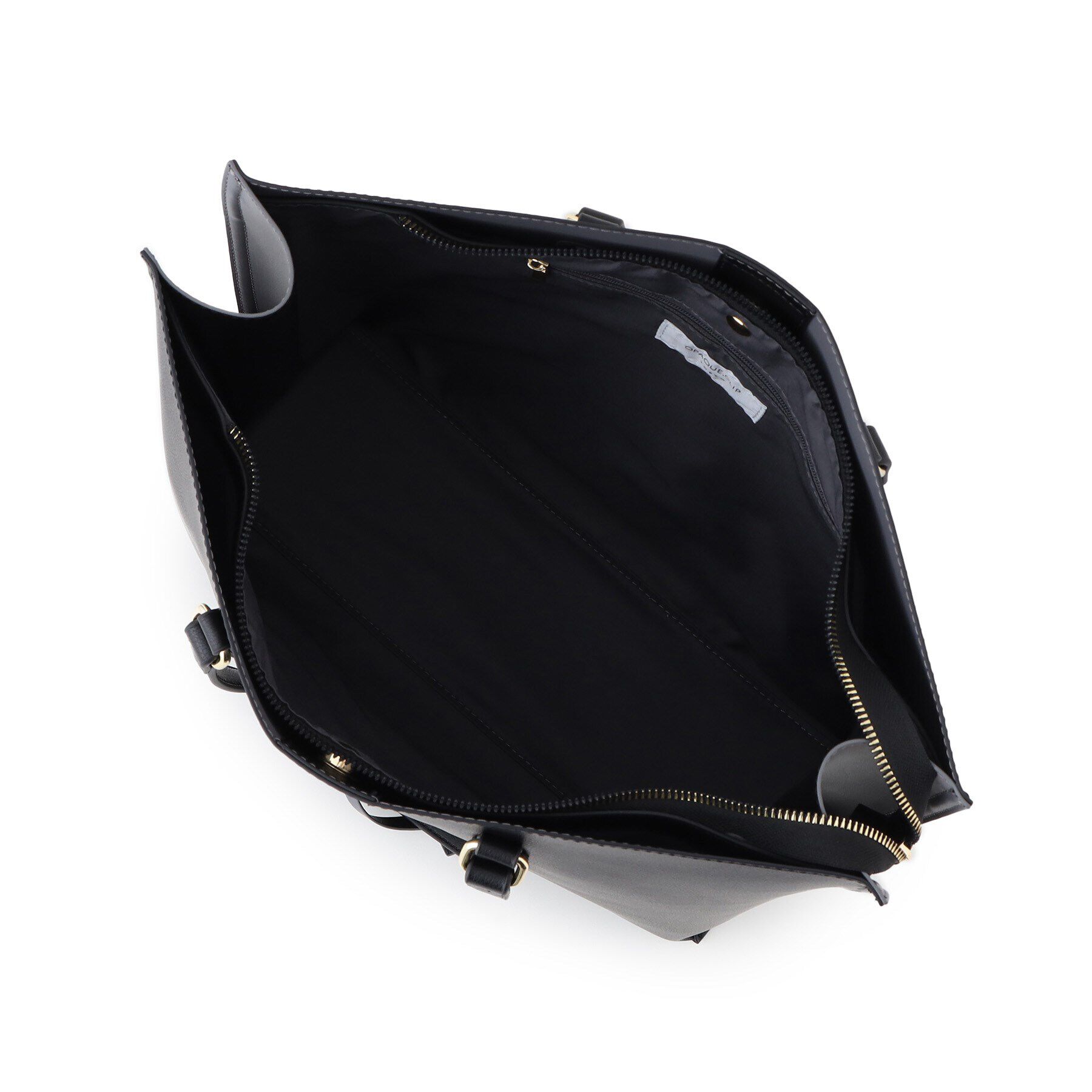 OPAQUE.CLIP「【A4サイズ対応／通勤対応】バイカラースムース合皮トートバッグ」|トートバッグ|