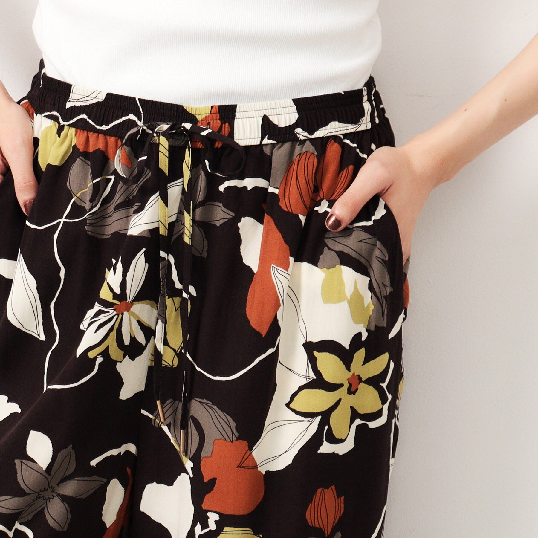 OPAQUE.CLIP「フラワービックプリントイージーパンツ【洗える】」|その他|