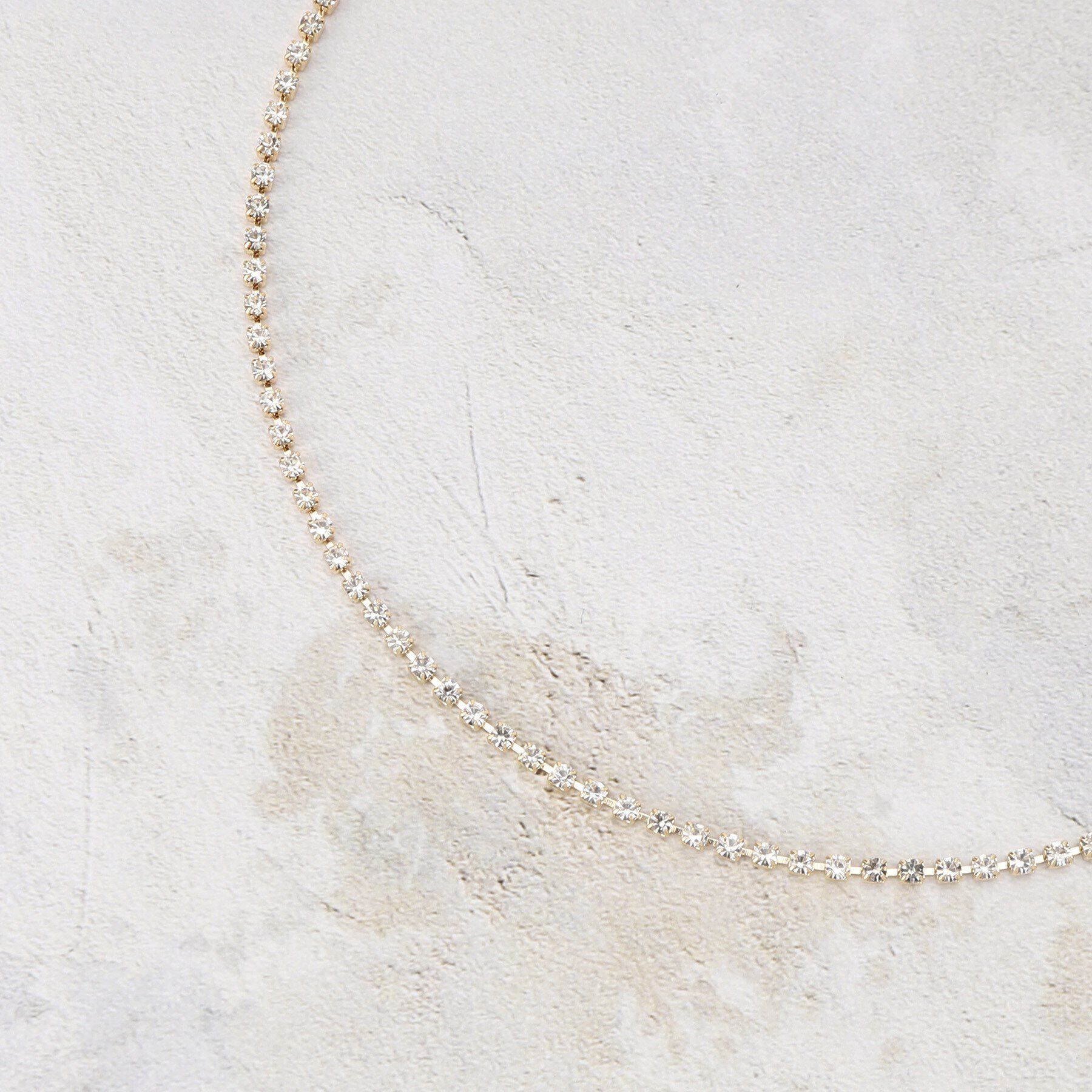 OPAQUE.CLIP「ビジューチェーンロングネックレス」|ネックレス|