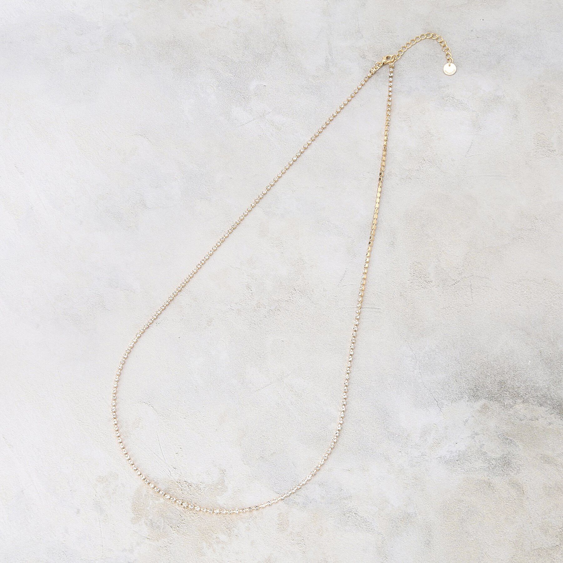 OPAQUE.CLIP「ビジューチェーンロングネックレス」|ネックレス|ゴールド(007)