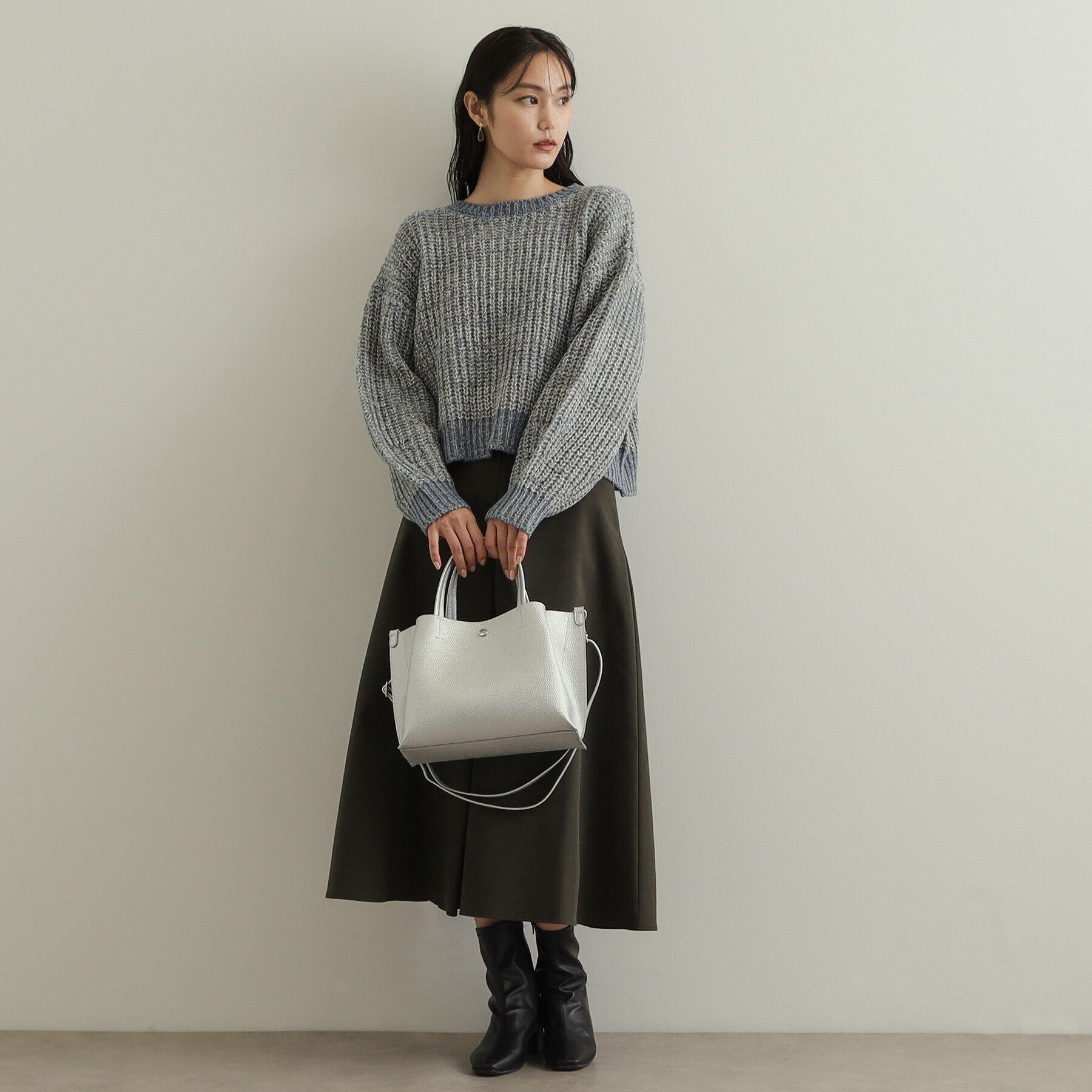 OPAQUE.CLIP「【2WAY/通勤対応】3層ミドルトートバッグ」|トートバッグ|