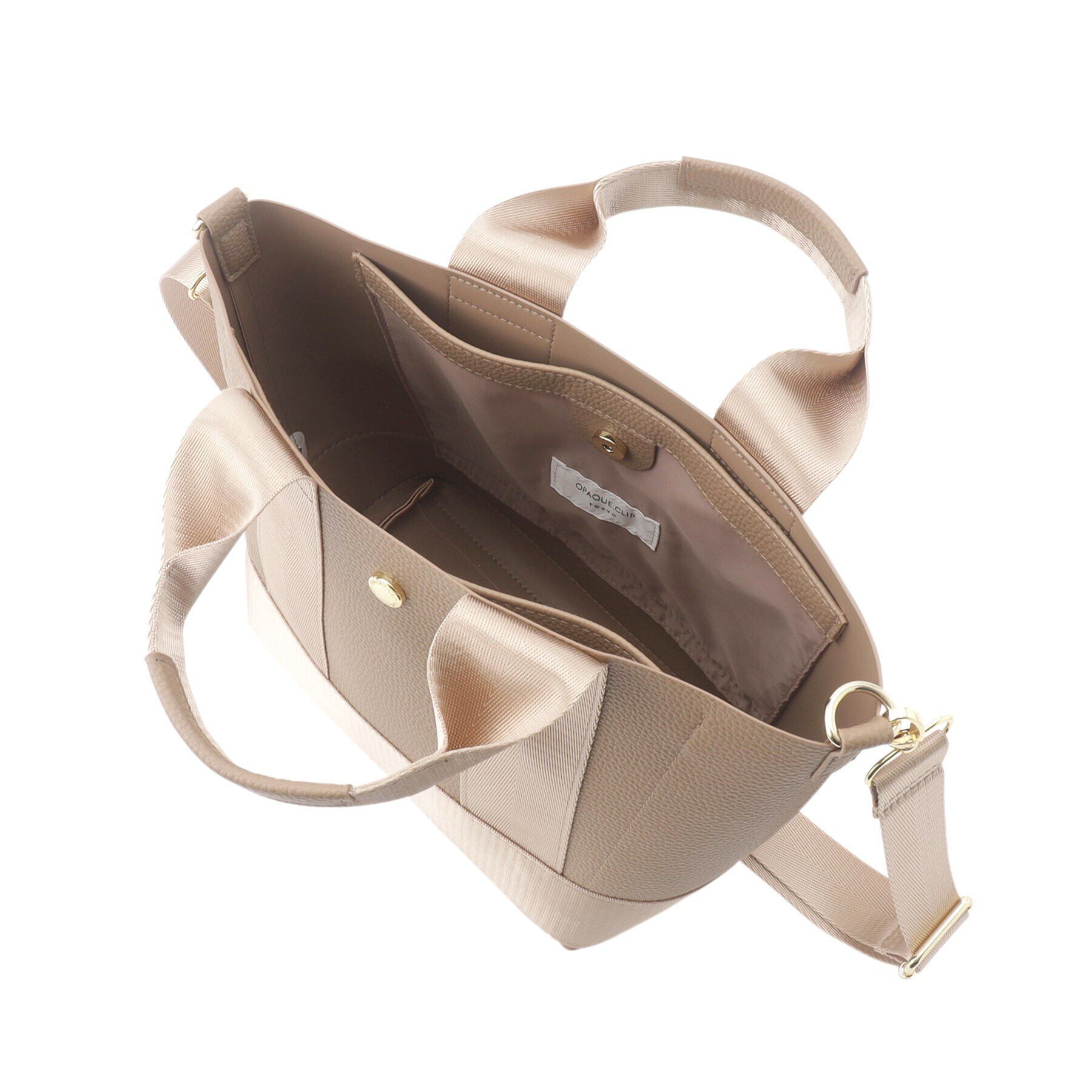 OPAQUE.CLIP「【2WAY】シュリンク合皮コンビミドルショルダーバッグ」|ショルダー・メッセンジャー|