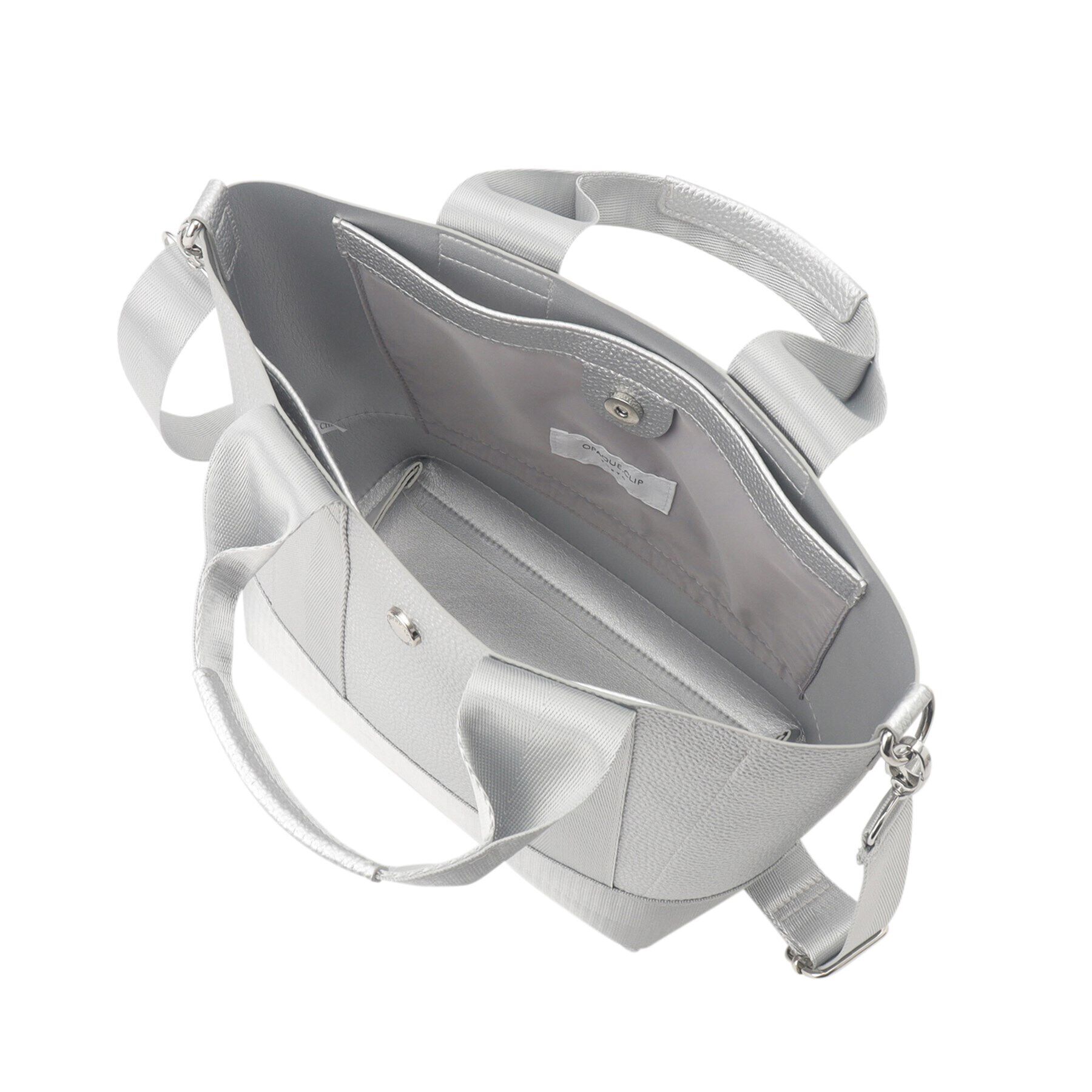 OPAQUE.CLIP「【2WAY】シュリンク合皮コンビミドルショルダーバッグ」|ショルダー・メッセンジャー|