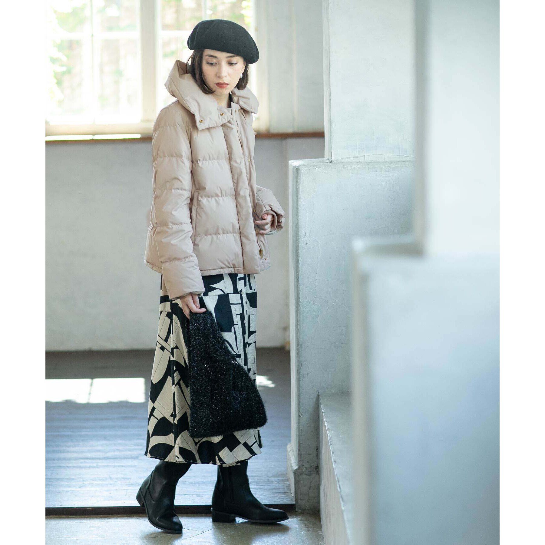 OPAQUE.CLIP「《SS-LLsize》襟取り外し可/ショートダウンジャケット【洗濯機洗い可/撥水/防風/抗菌加工】」|ダウン|