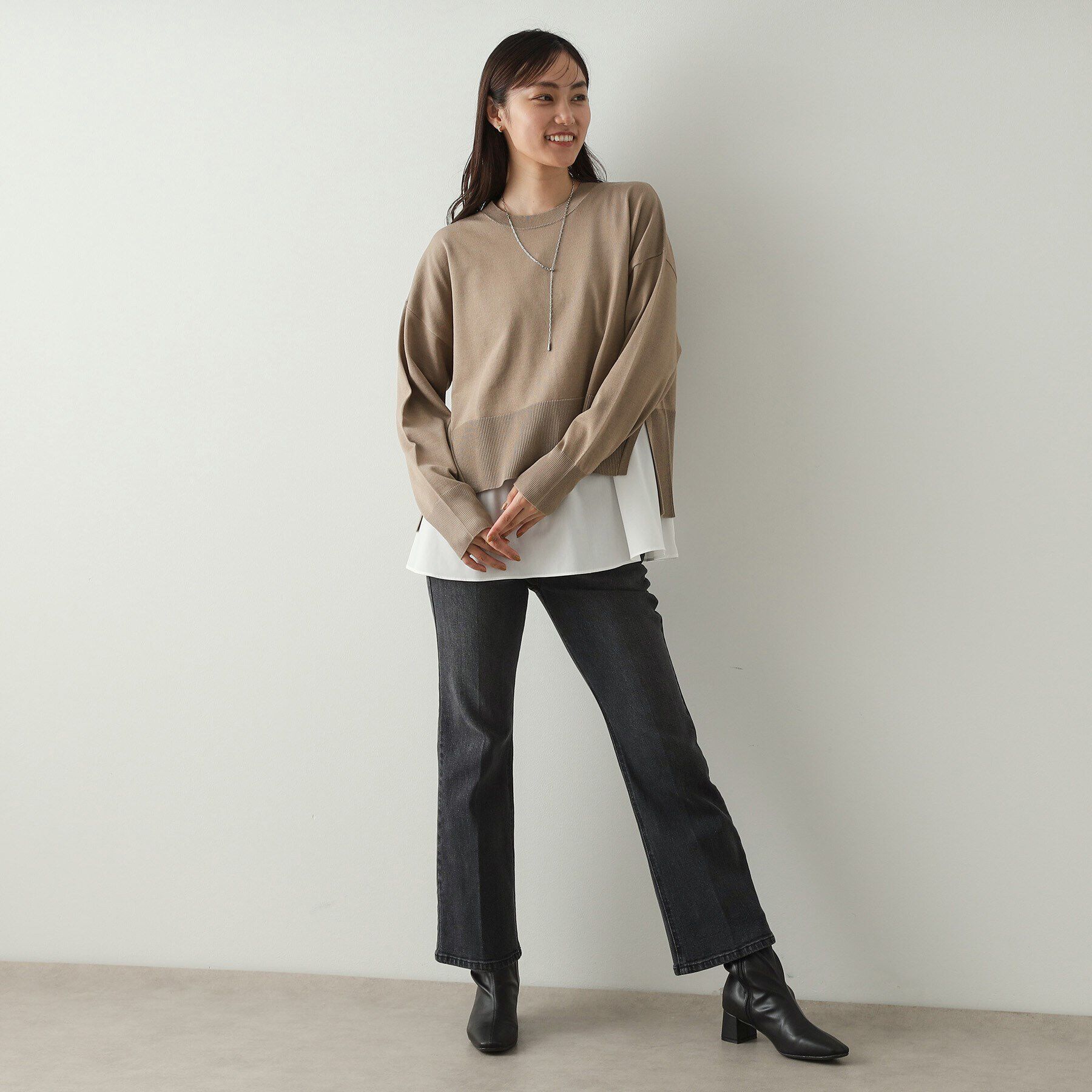 OPAQUE.CLIP「《ツインセット》リラクシーニット&times;ドッキングタンク【洗濯機洗い可】」|その他|