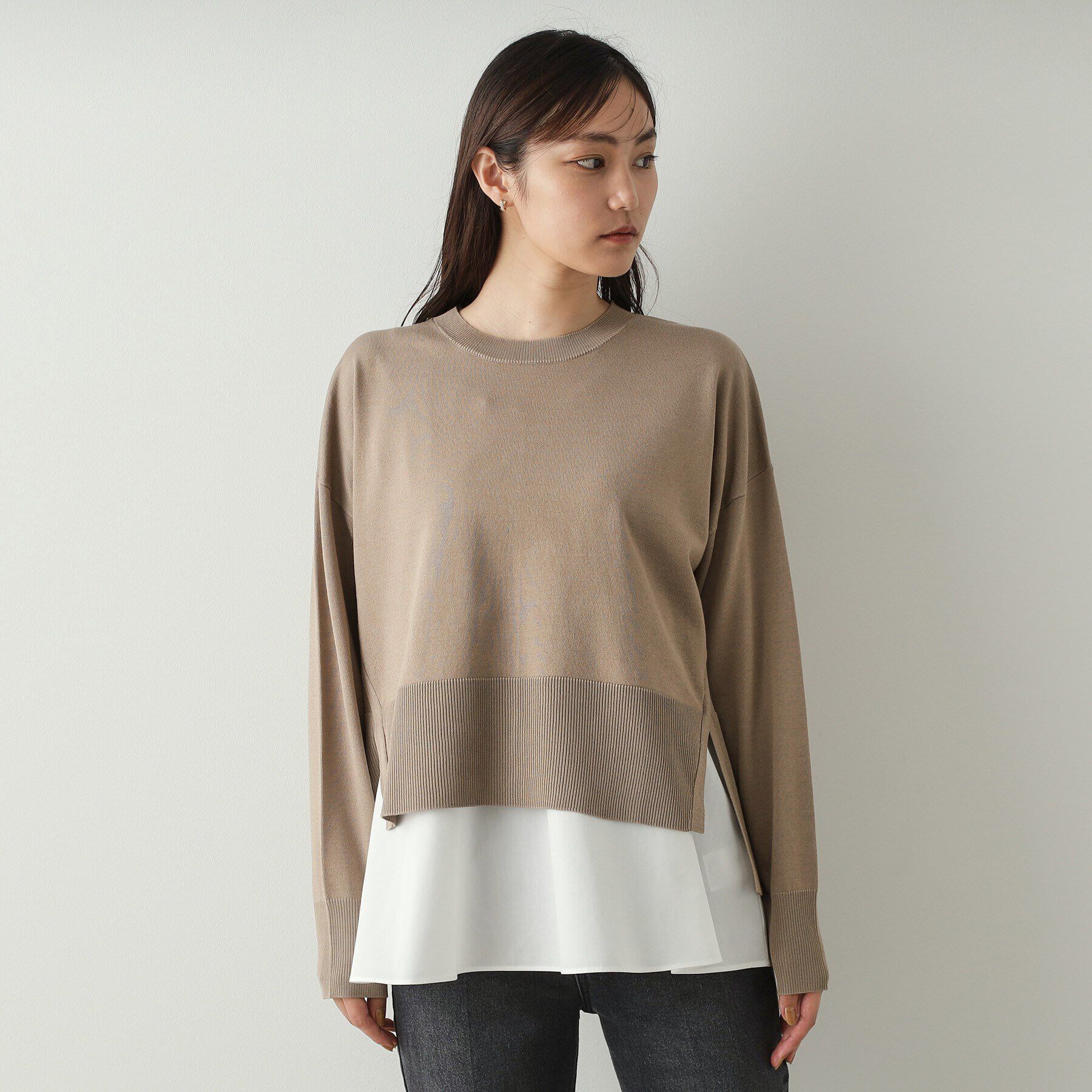 OPAQUE.CLIP「《ツインセット》リラクシーニット&times;ドッキングタンク【洗濯機洗い可】」|その他|