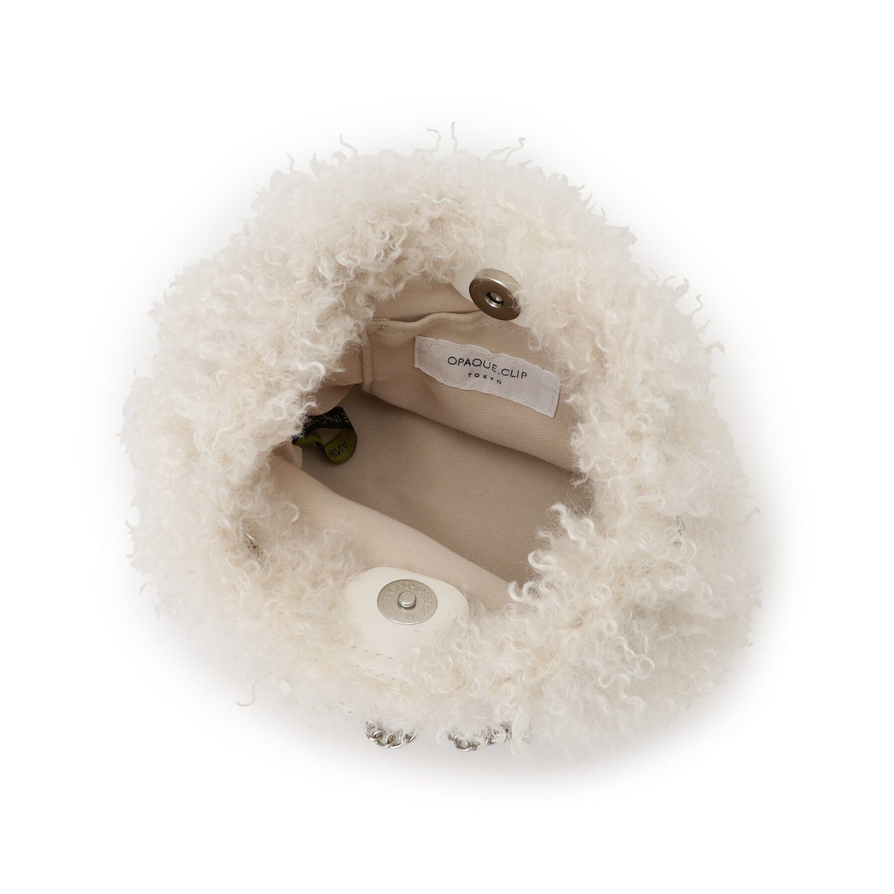 OPAQUE.CLIP「【2WAY】ラム風フェイクファーミニショルダーバッグ」|ショルダー・メッセンジャー|