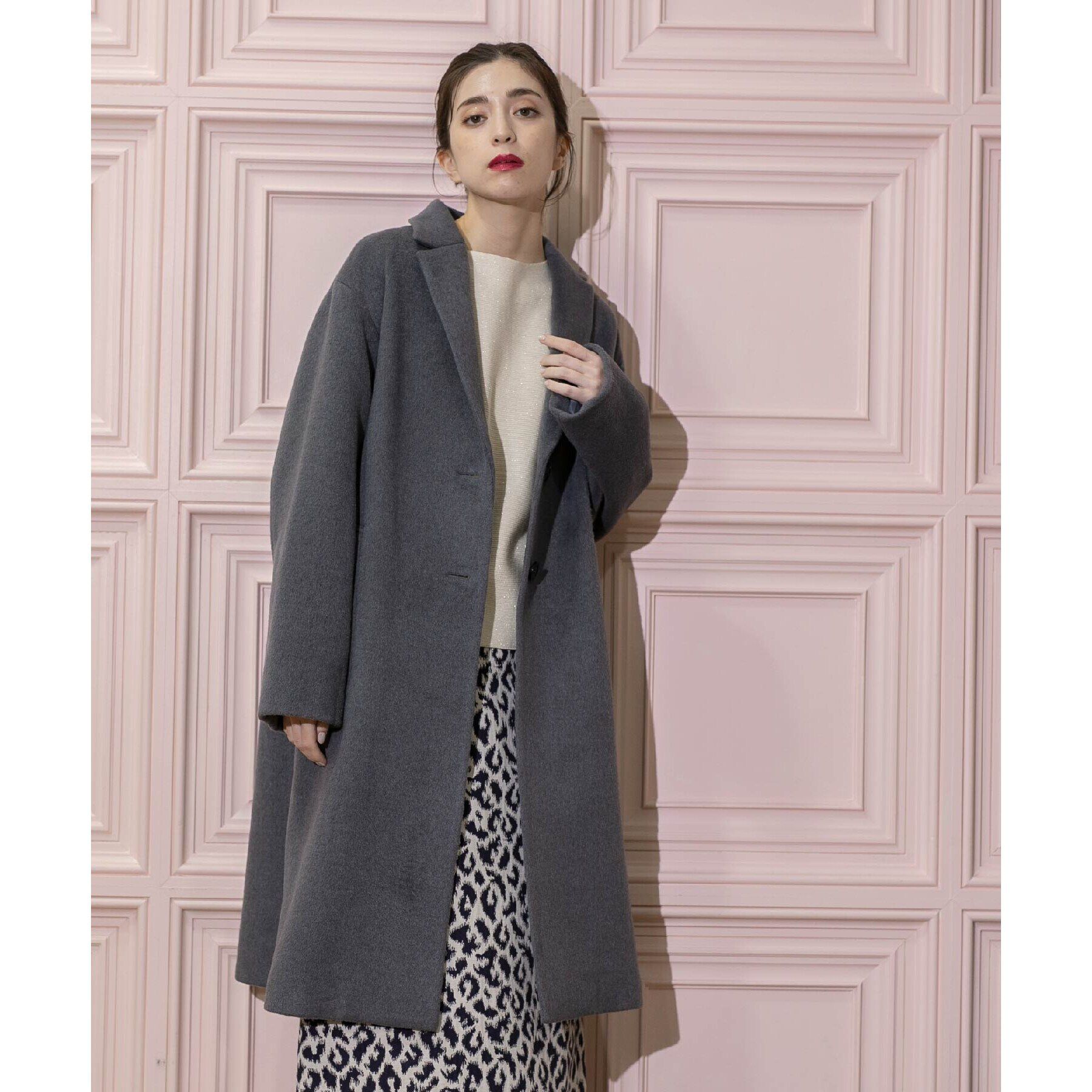 OPAQUE.CLIP「ウールカシミヤブレンド チェスターコート」|チェスターコート|