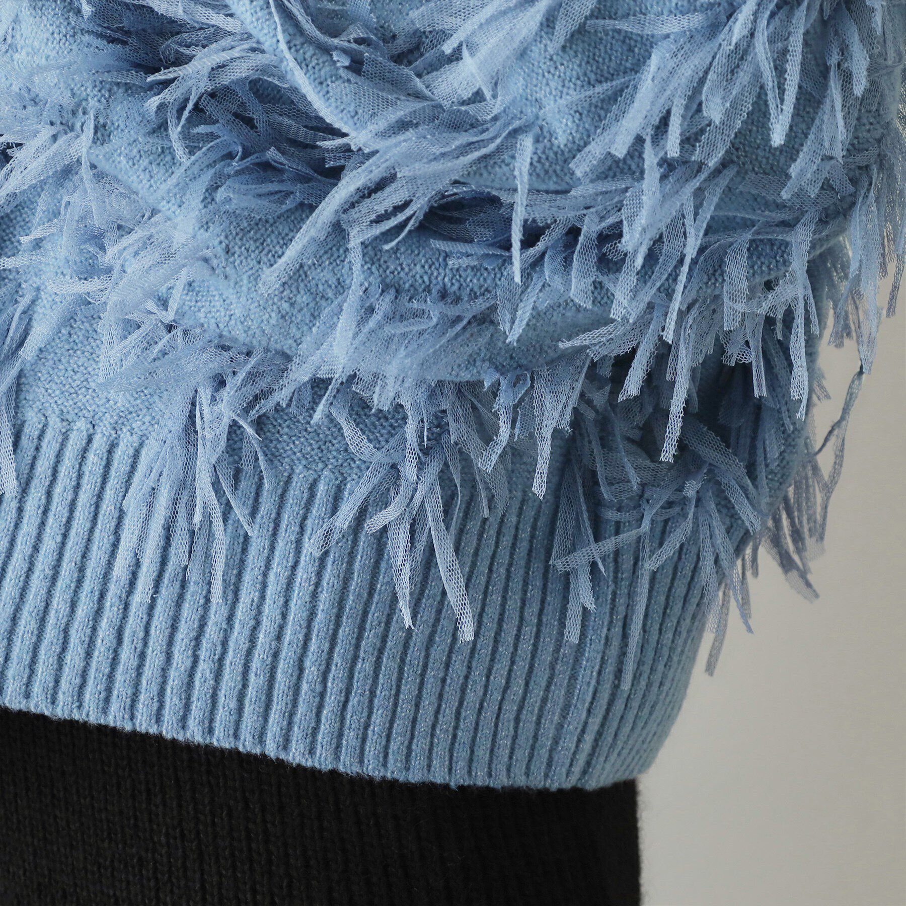 OPAQUE.CLIP「チュールテープヤーンニット【洗濯機洗い可】」|ニット・セーター|
