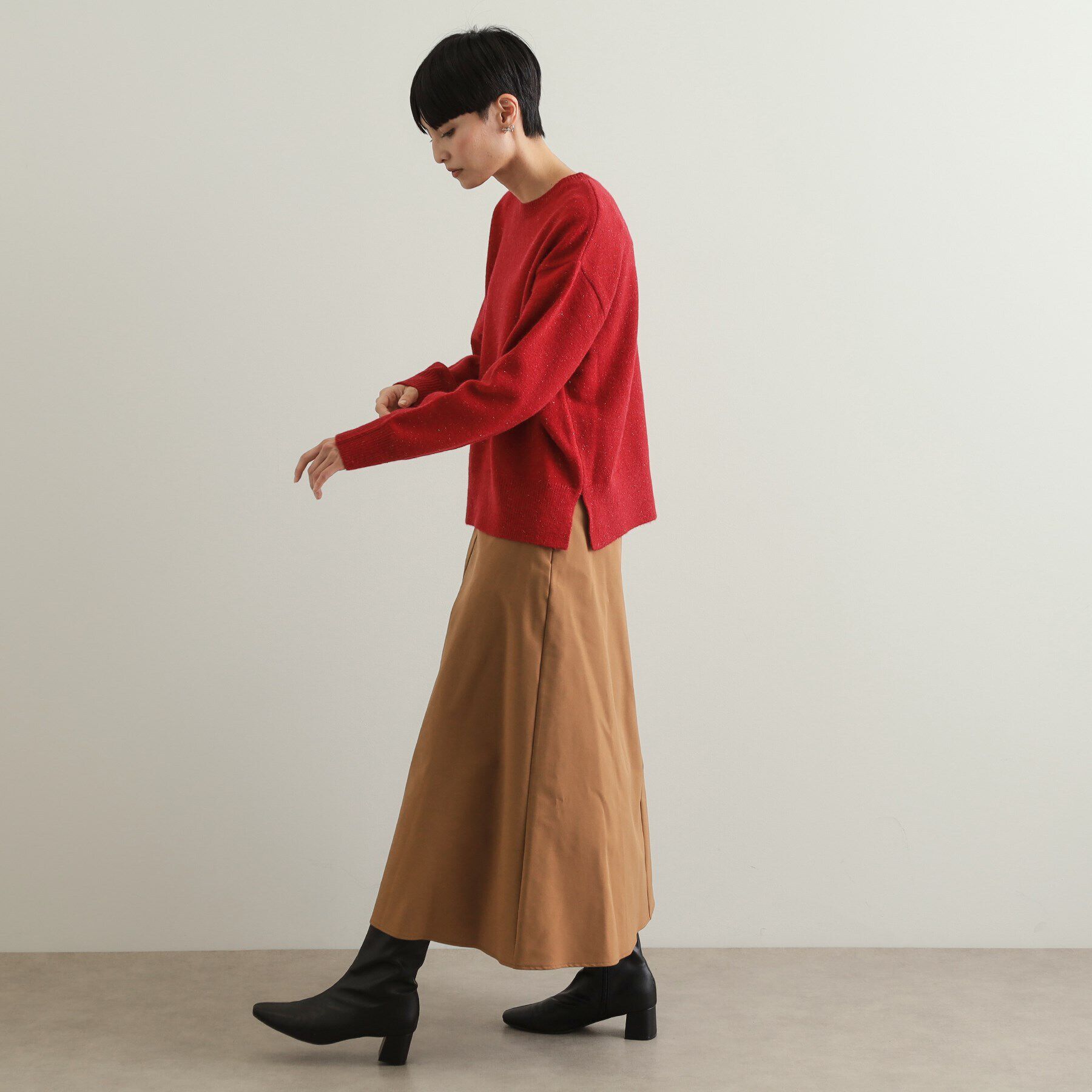 OPAQUE.CLIP「きらきらミドルゲージニット【洗濯機洗い可】」|ニット・セーター|