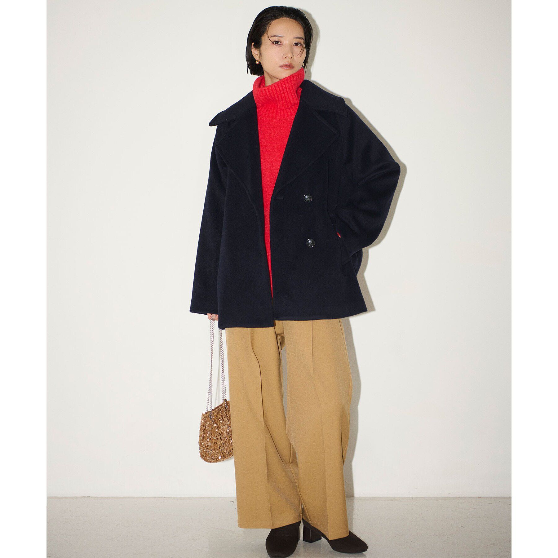 OPAQUE.CLIP「《美人百花掲載》サイドベルトワイドパンツ【洗濯機洗い可】」|その他|