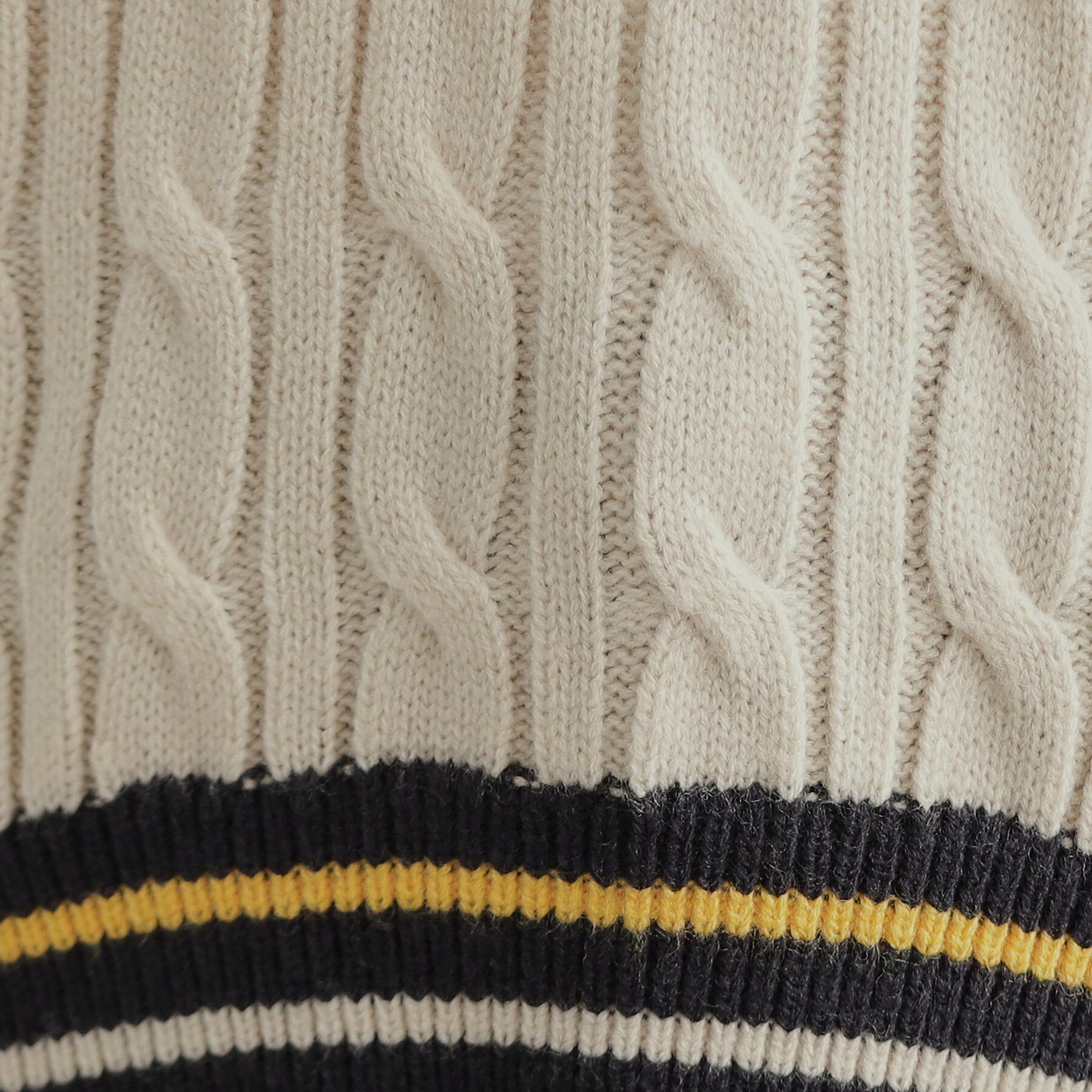 OPAQUE.CLIP「配色ラインチルデンVネックニット【洗濯機洗い可】」|ニット・セーター|