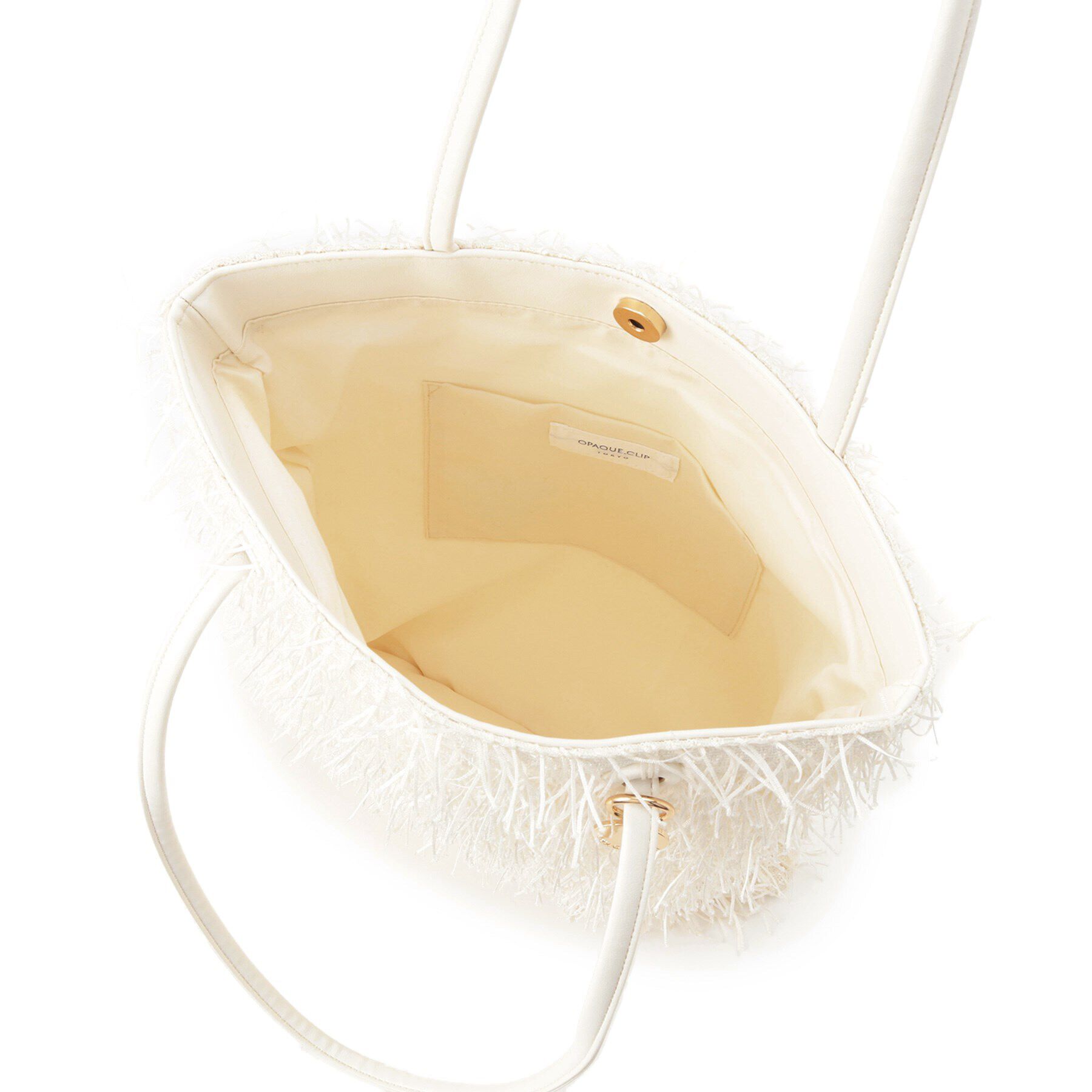 OPAQUE.CLIP「【A4サイズ対応】フリンジデザインフラットトートバッグ」|トートバッグ|