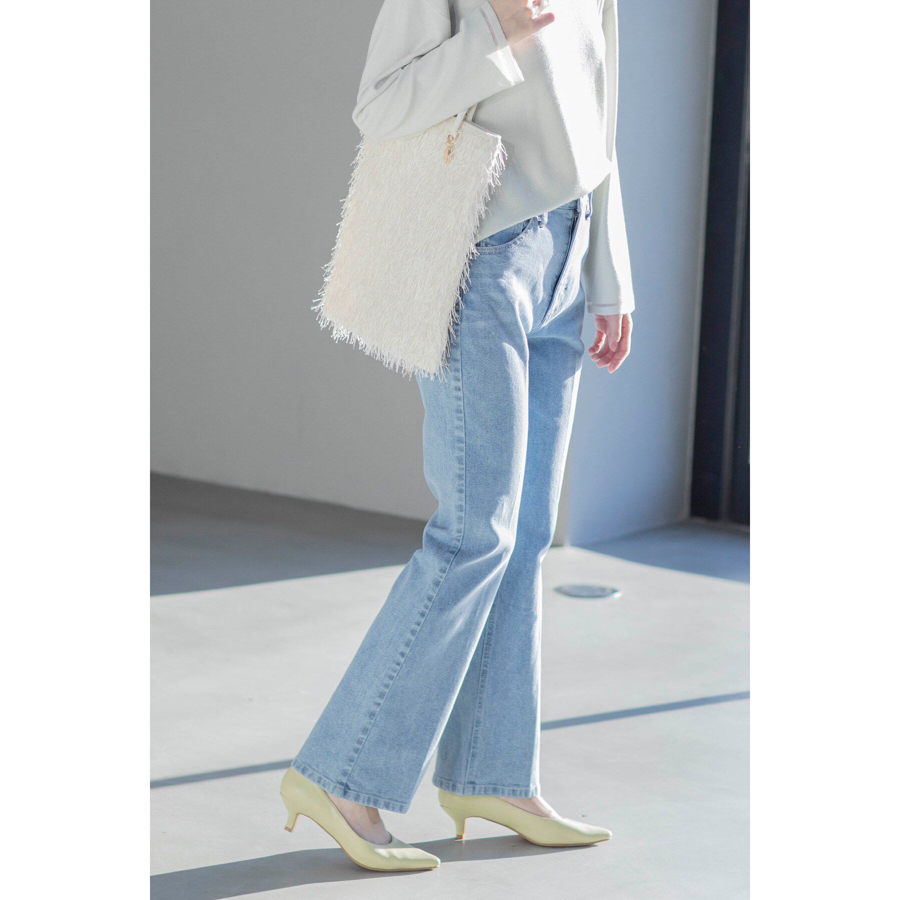 OPAQUE.CLIP「【A4サイズ対応】フリンジデザインフラットトートバッグ」|トートバッグ|