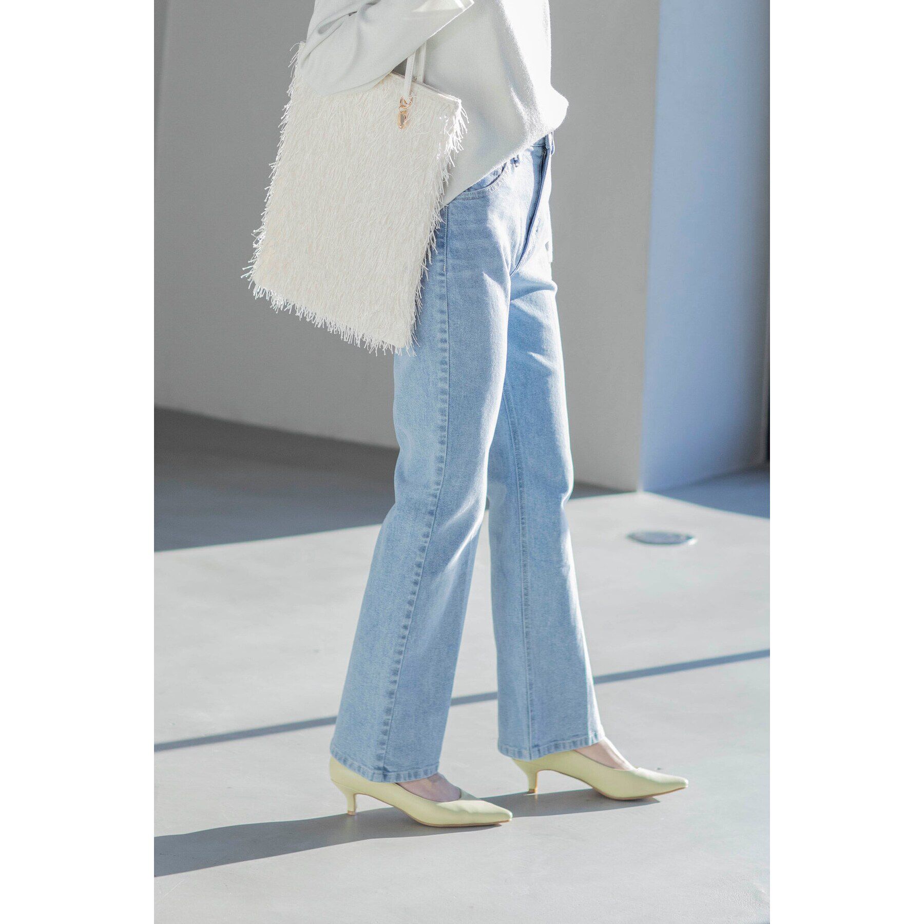 OPAQUE.CLIP「【A4サイズ対応】フリンジデザインフラットトートバッグ」|トートバッグ|